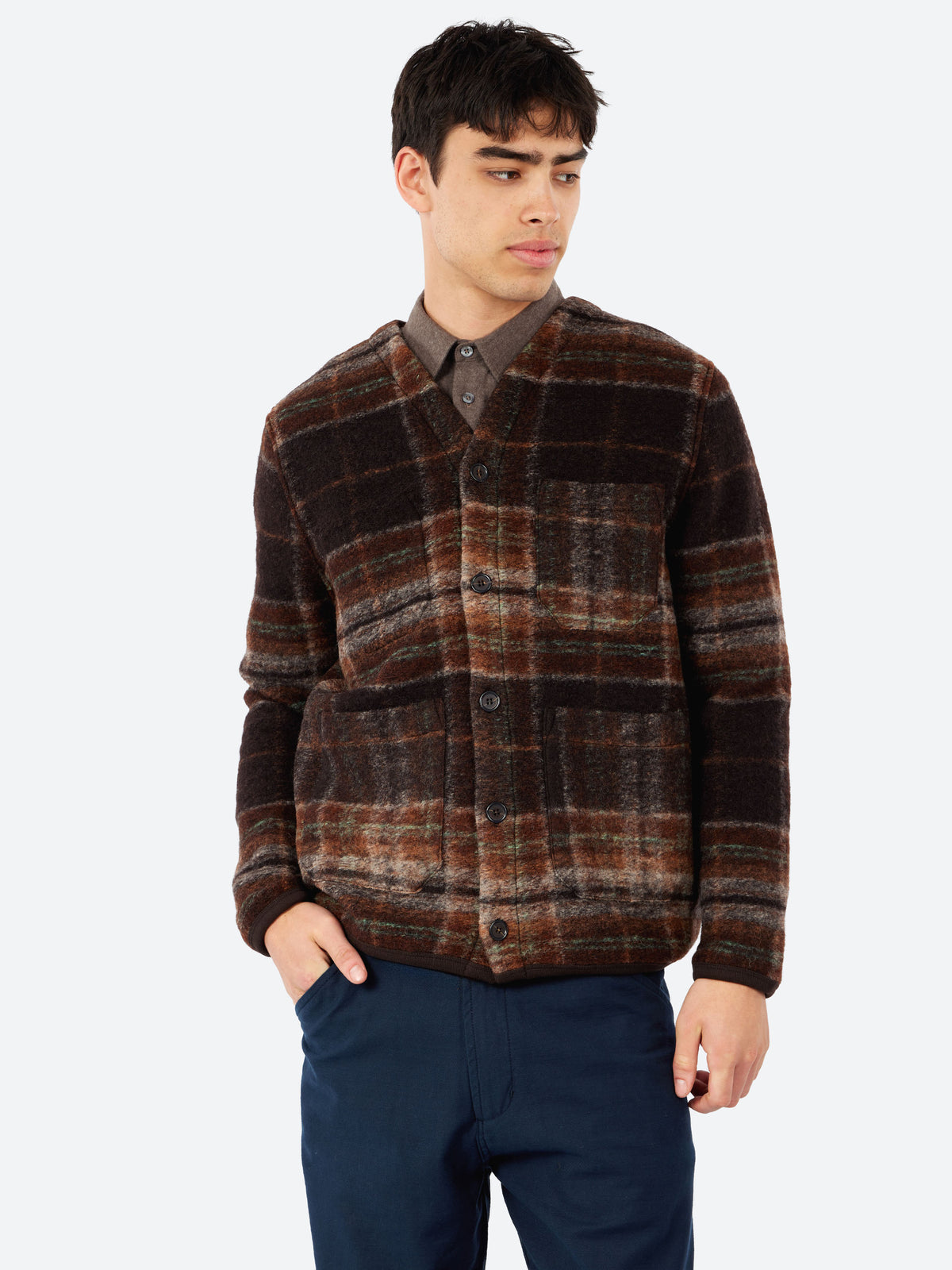Pino Wool Fleece Cardigan