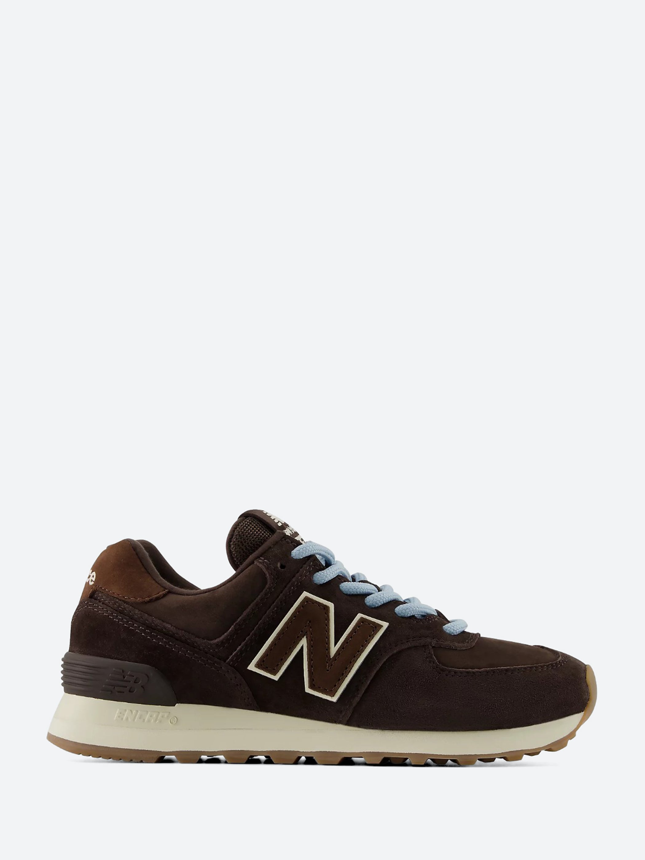 New Balance - 574 in Black Coffee with Angora – gravitypope