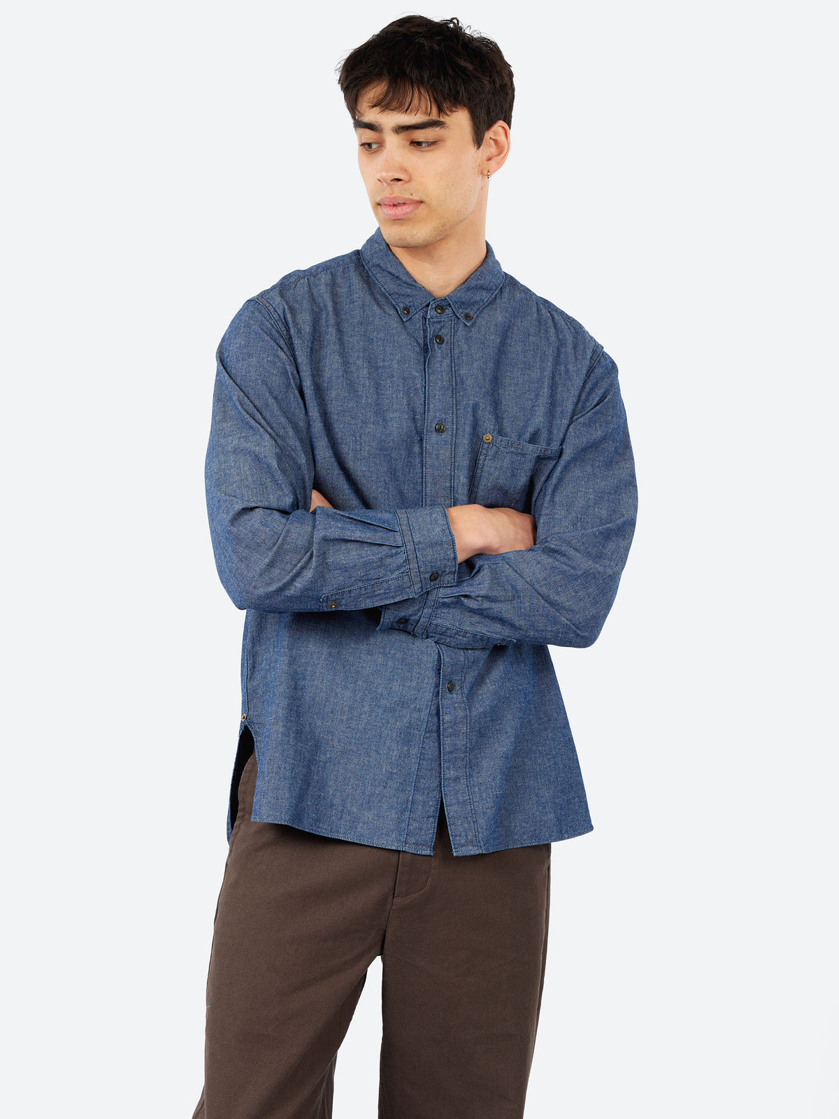 Indigo Chambray Shirt
