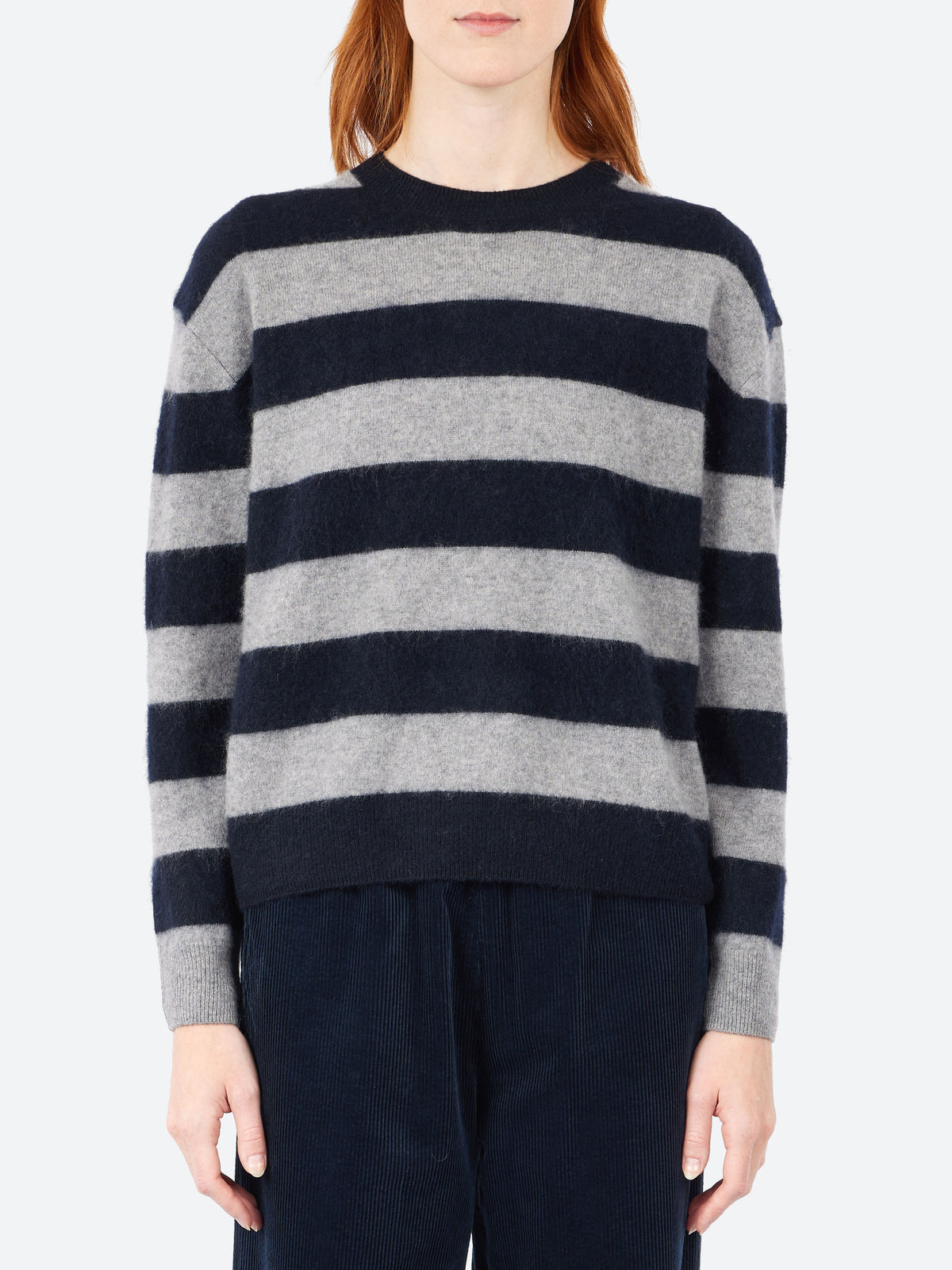 Brushed Stripe Crew