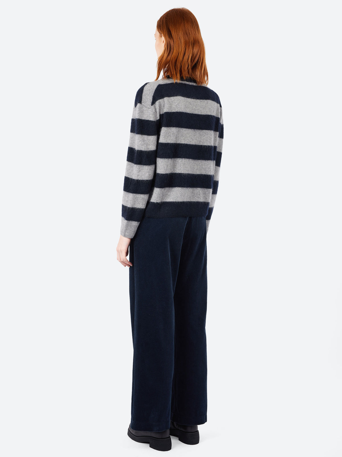 Brushed Stripe Crew