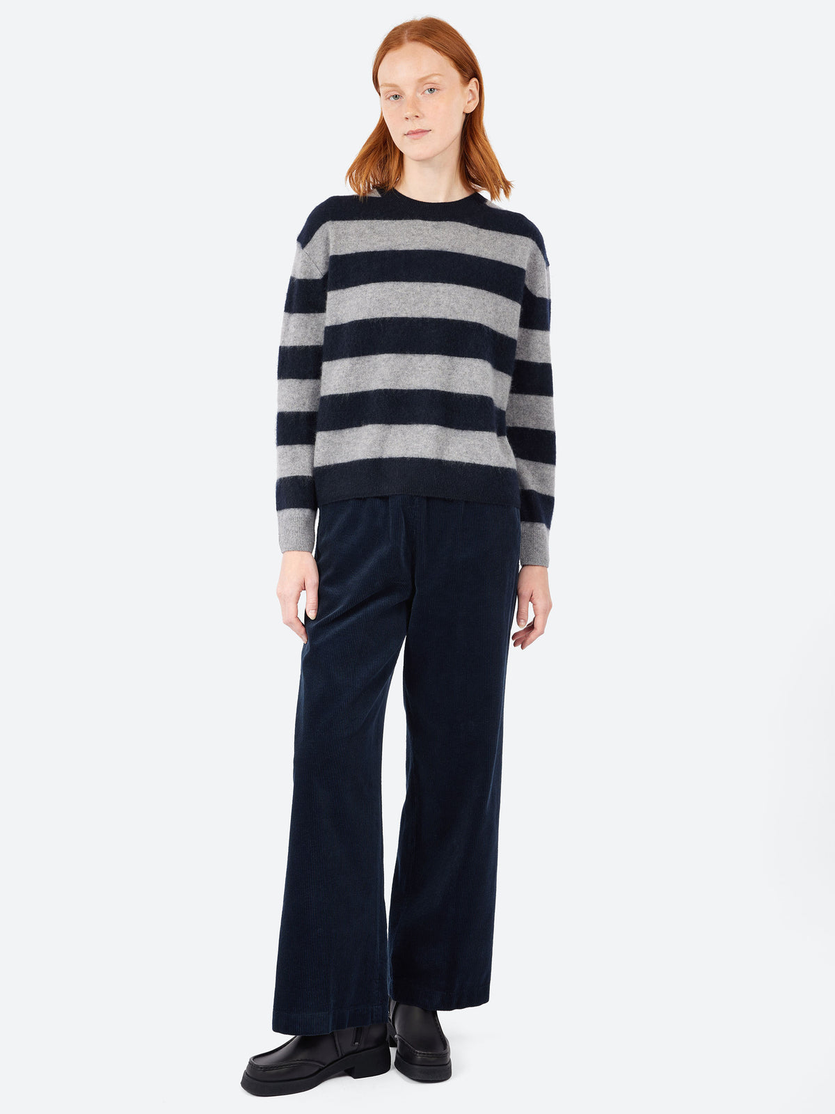 Brushed Stripe Crew