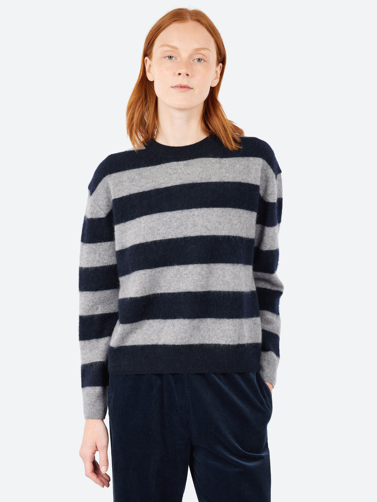 Brushed Stripe Crew