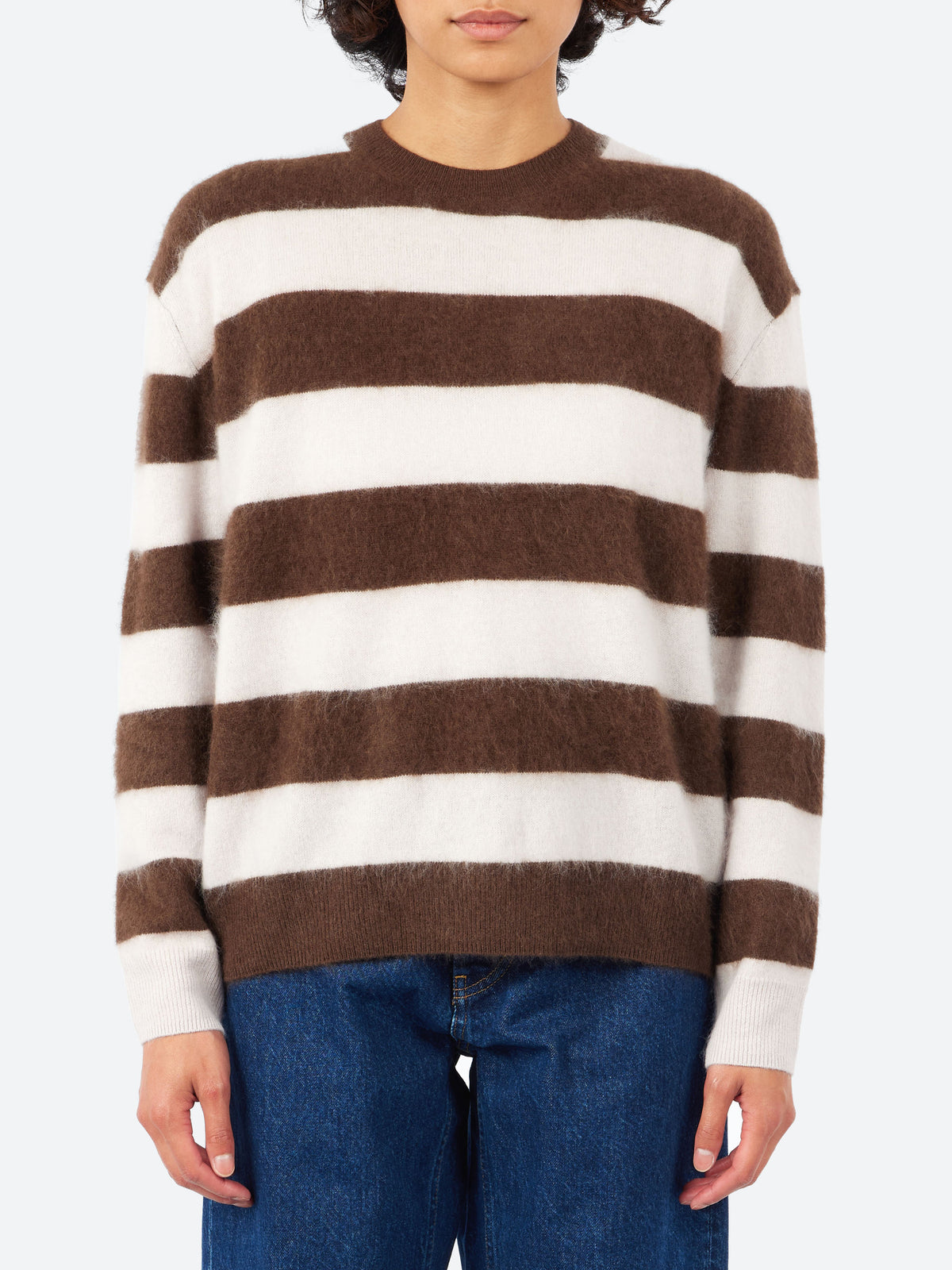 Brushed Stripe Crew