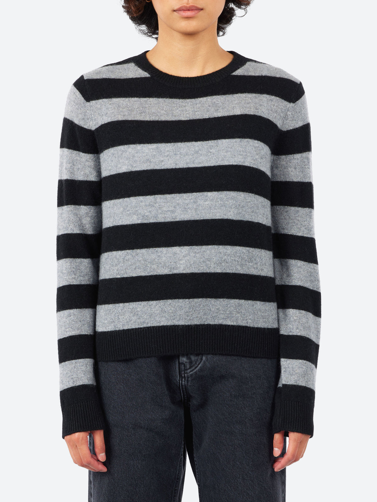 Cashmere Stripe Crew