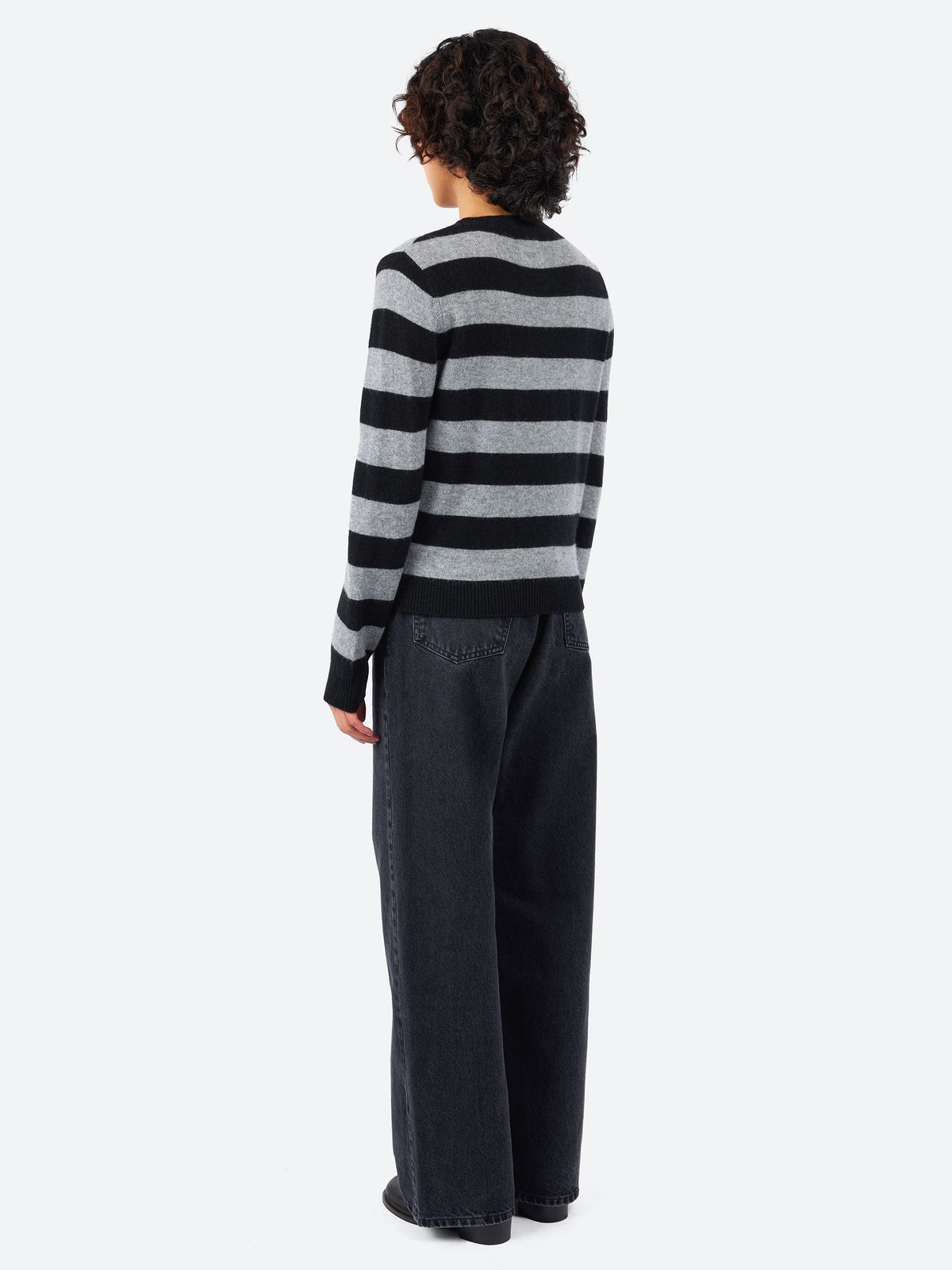 Cashmere Stripe Crew