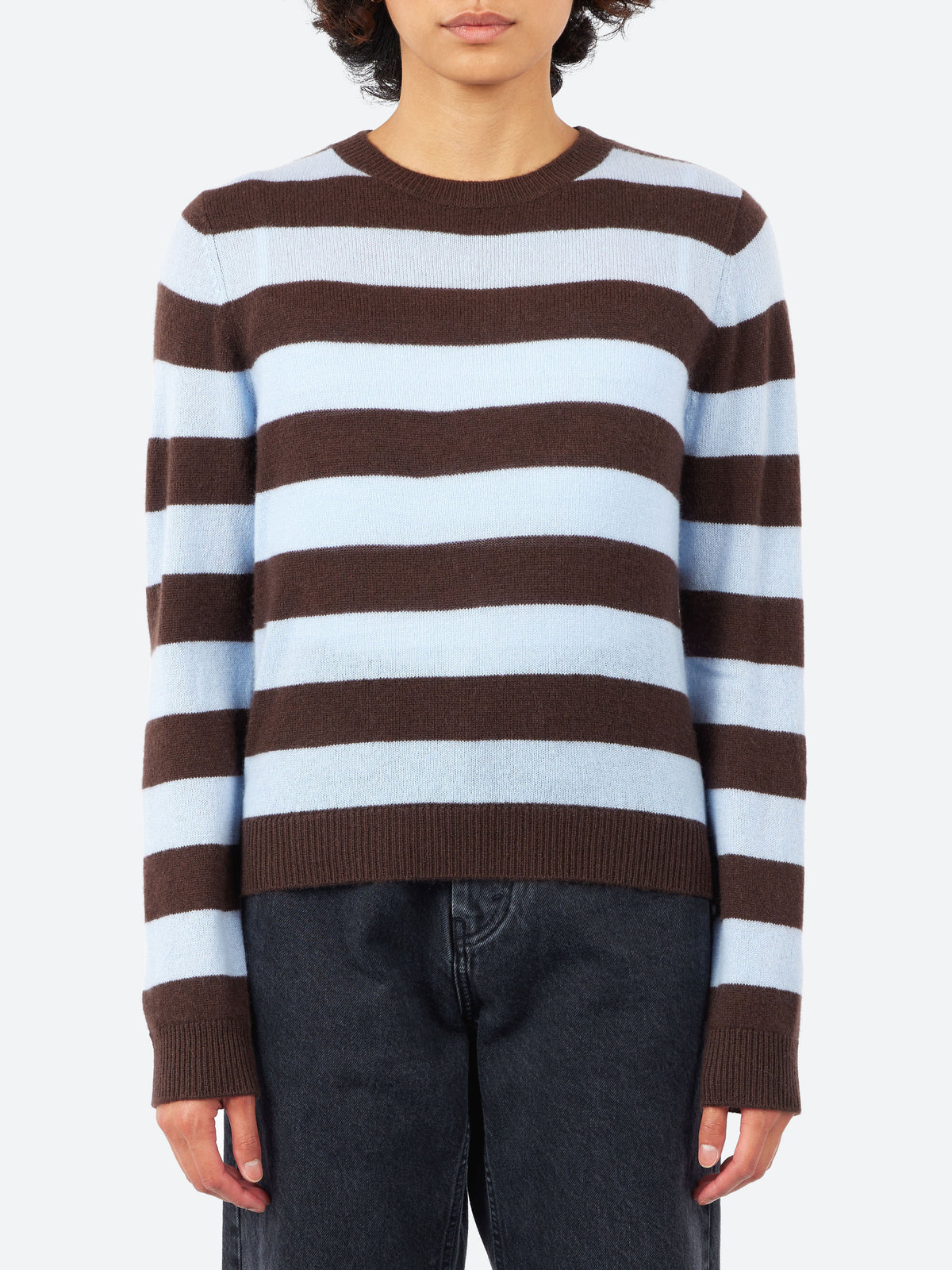 Cashmere Stripe Crew