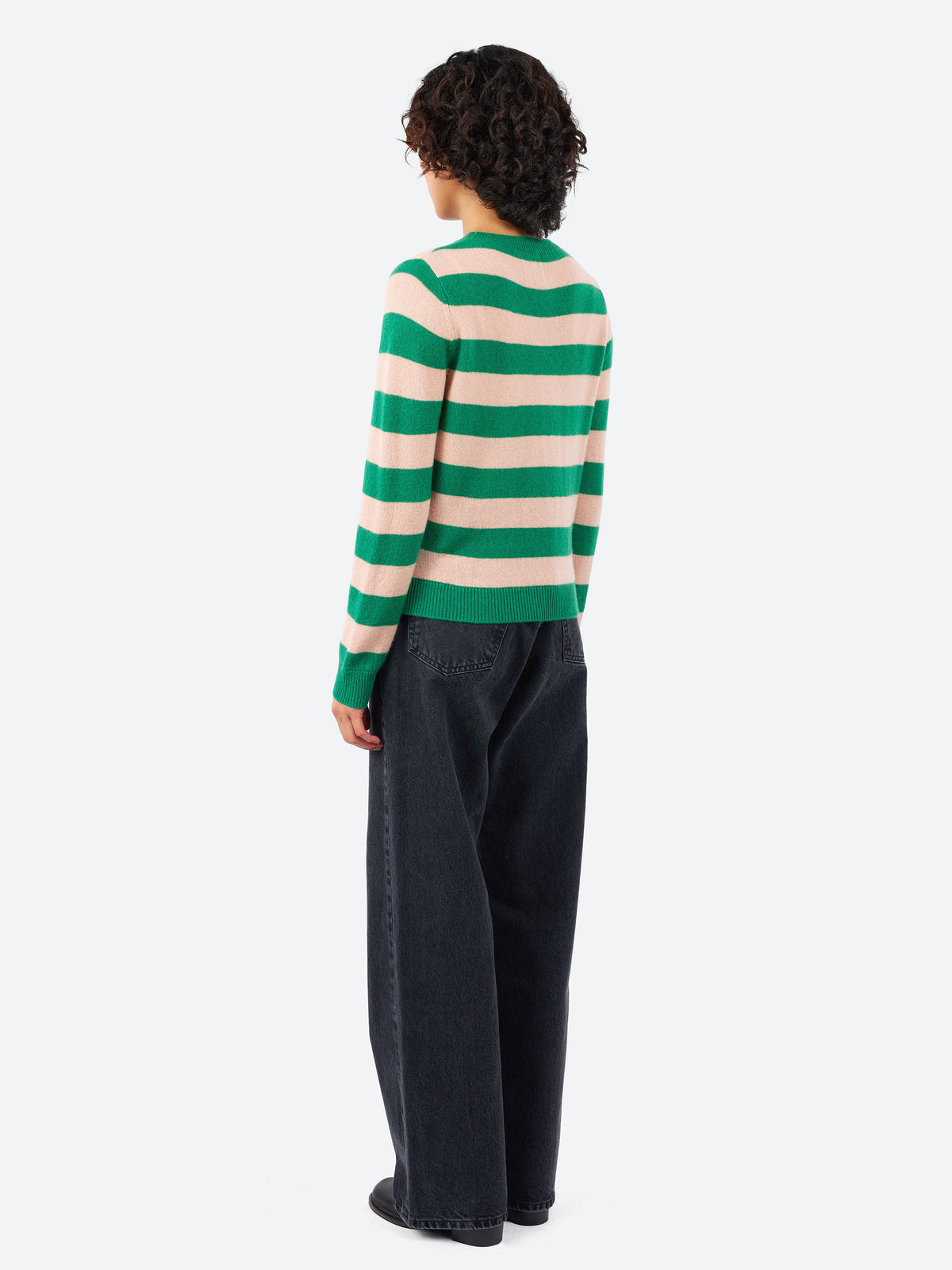 Cashmere Stripe Crew