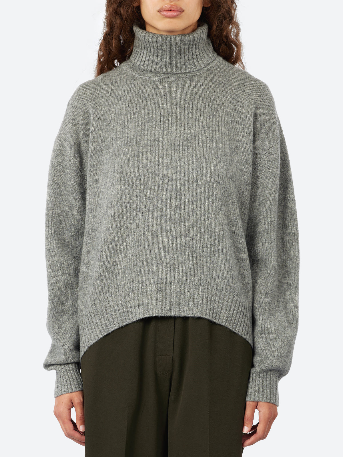Oversize Roll Collar Sweater
