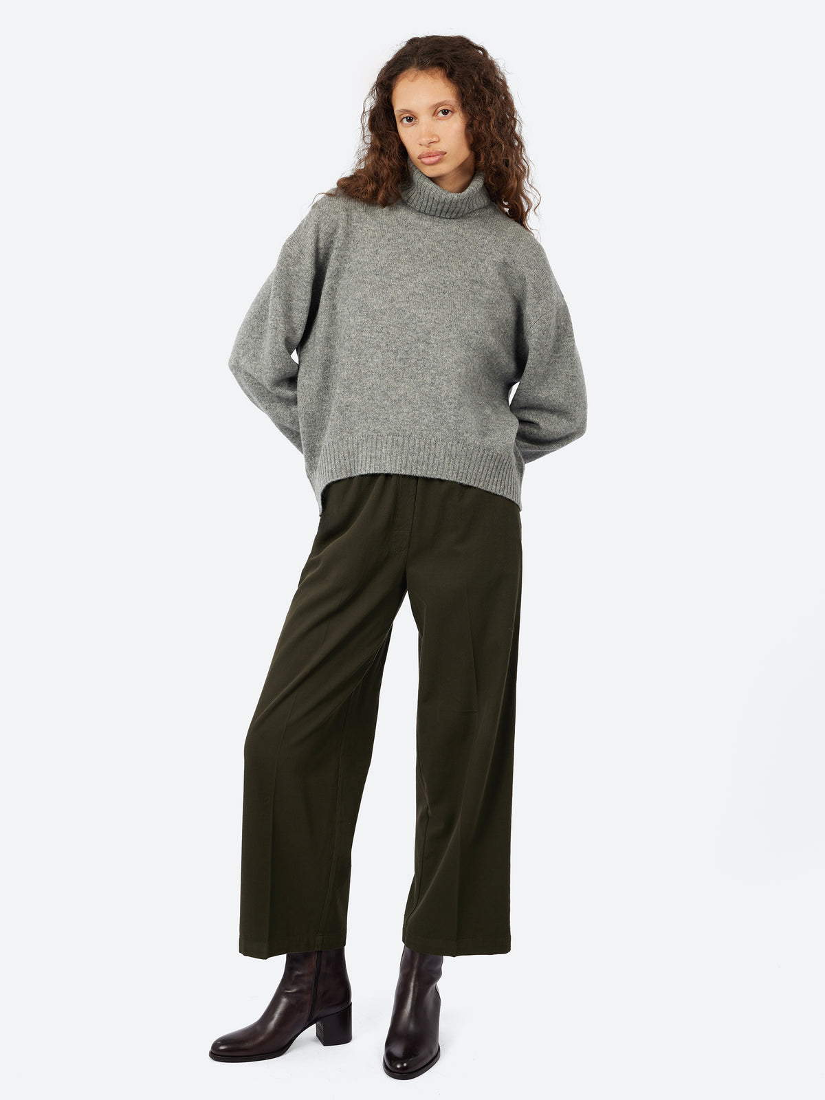 Oversize Roll Collar Sweater