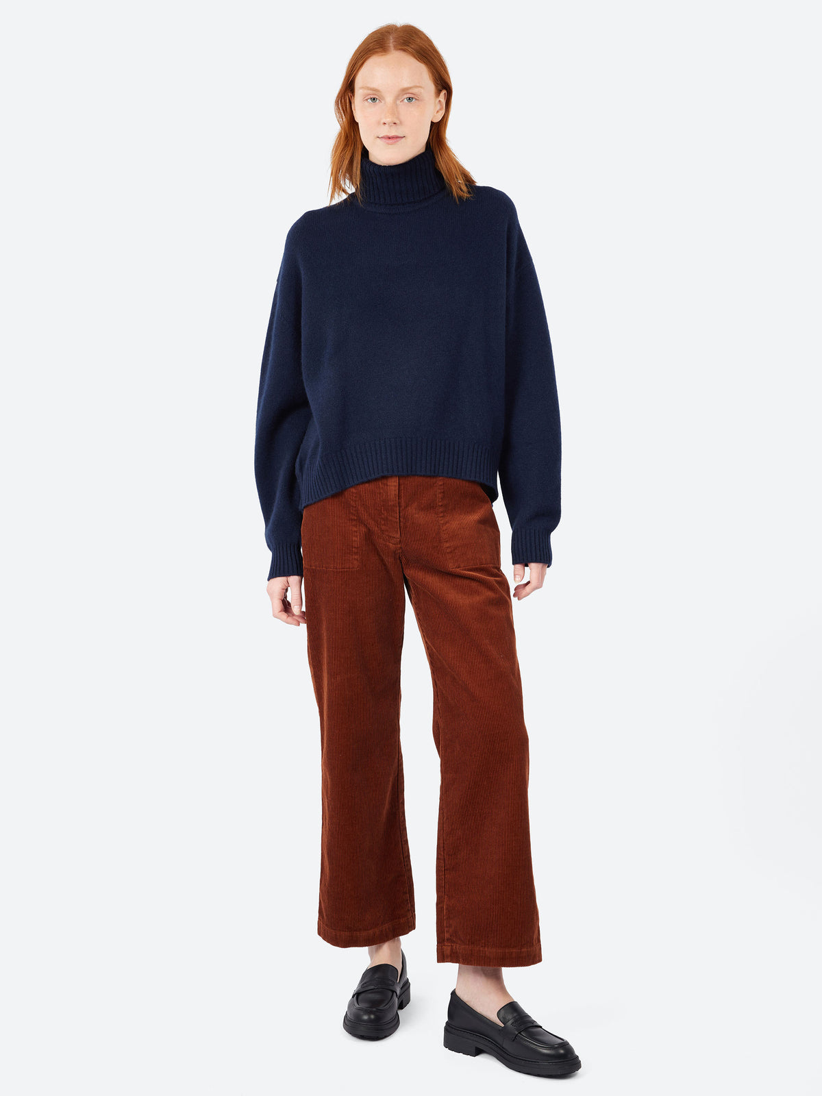 Oversize Roll Collar Sweater