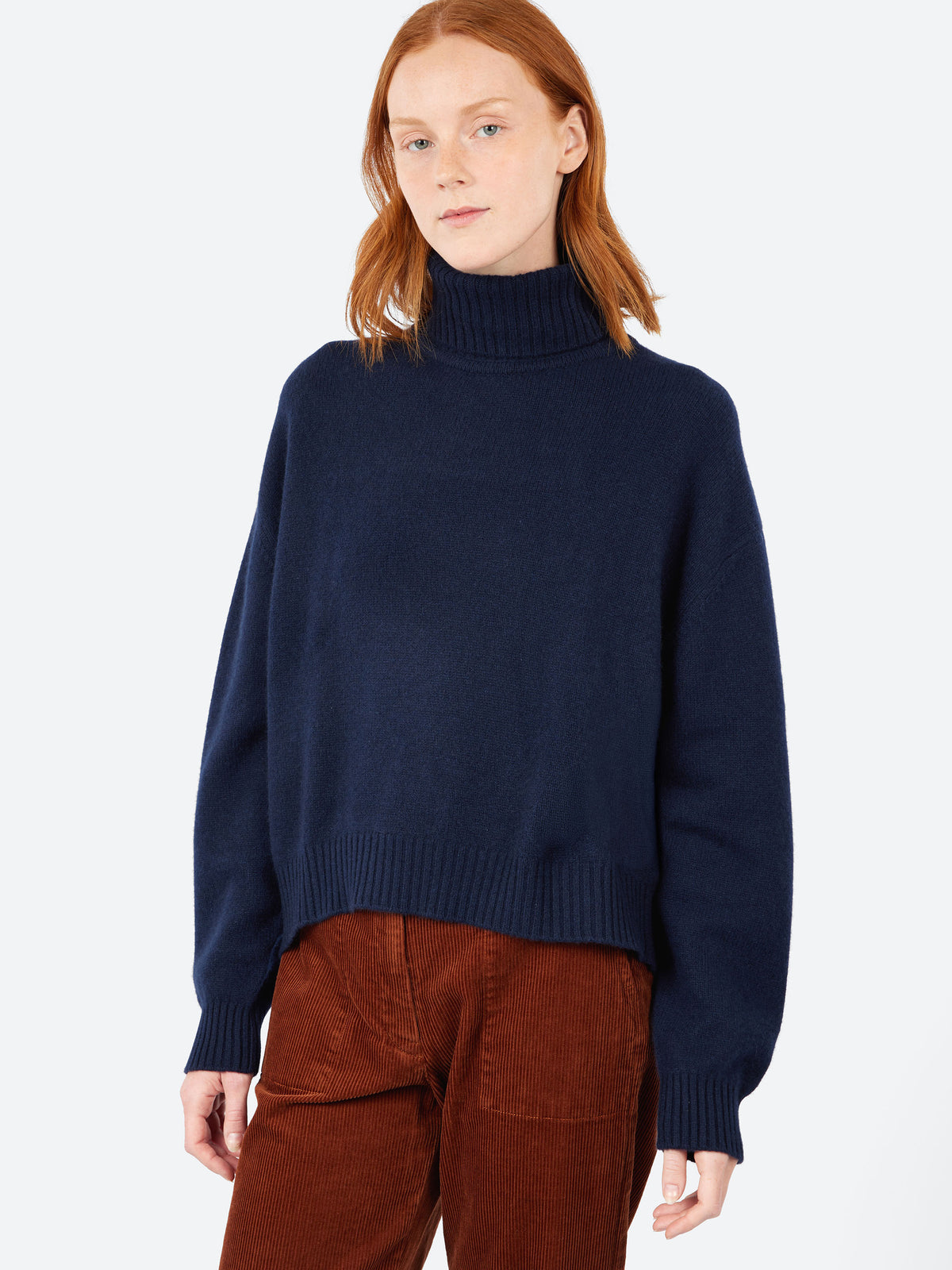 Oversize Roll Collar Sweater
