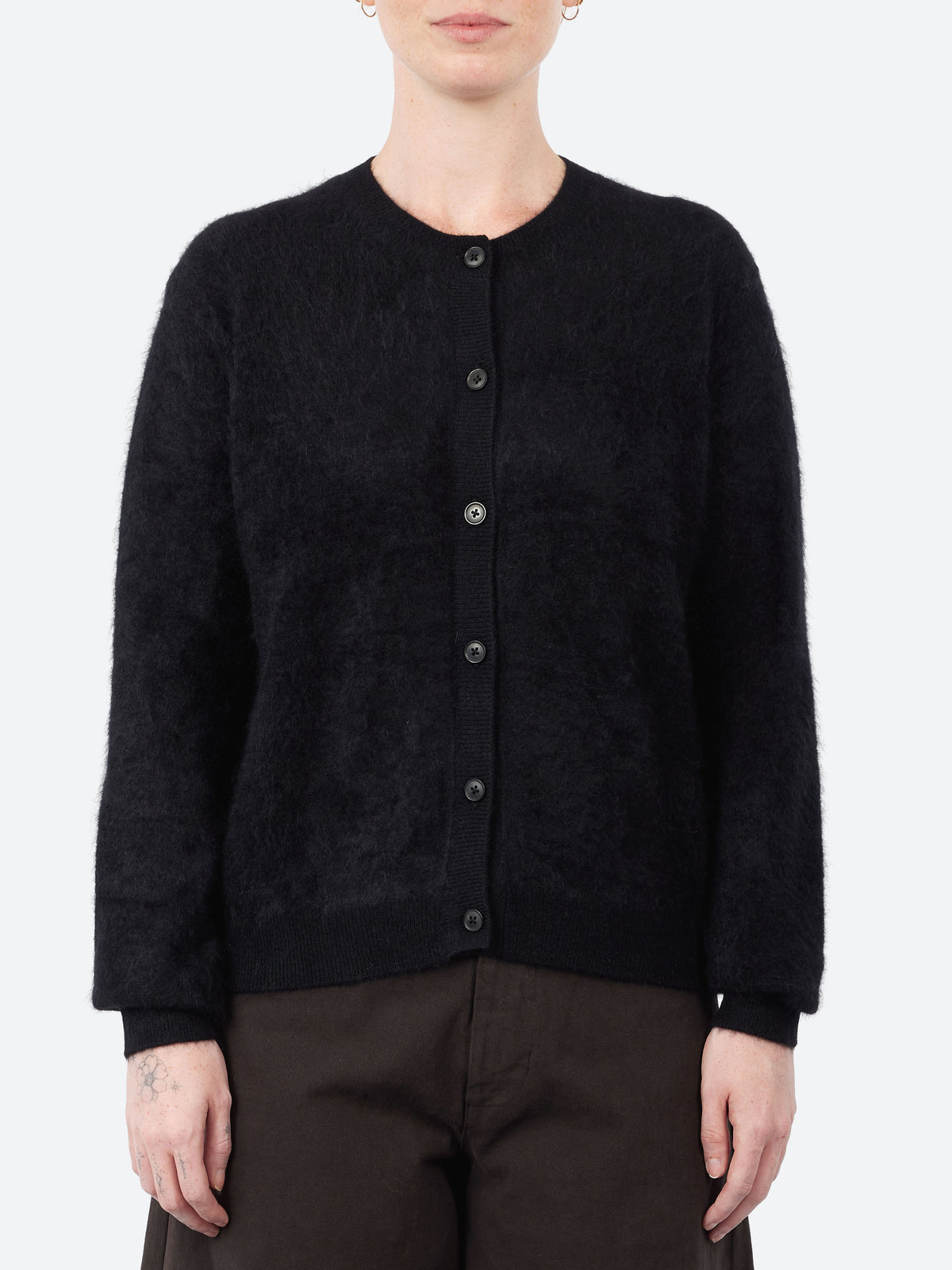 Brushed Crew Cardigan