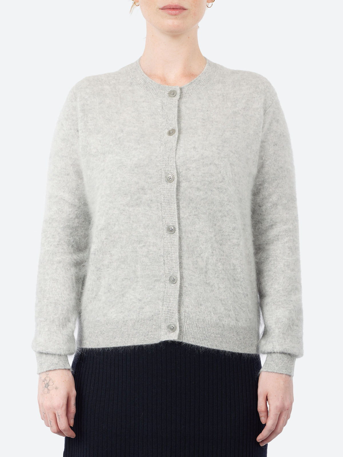 Brushed Crew Cardigan