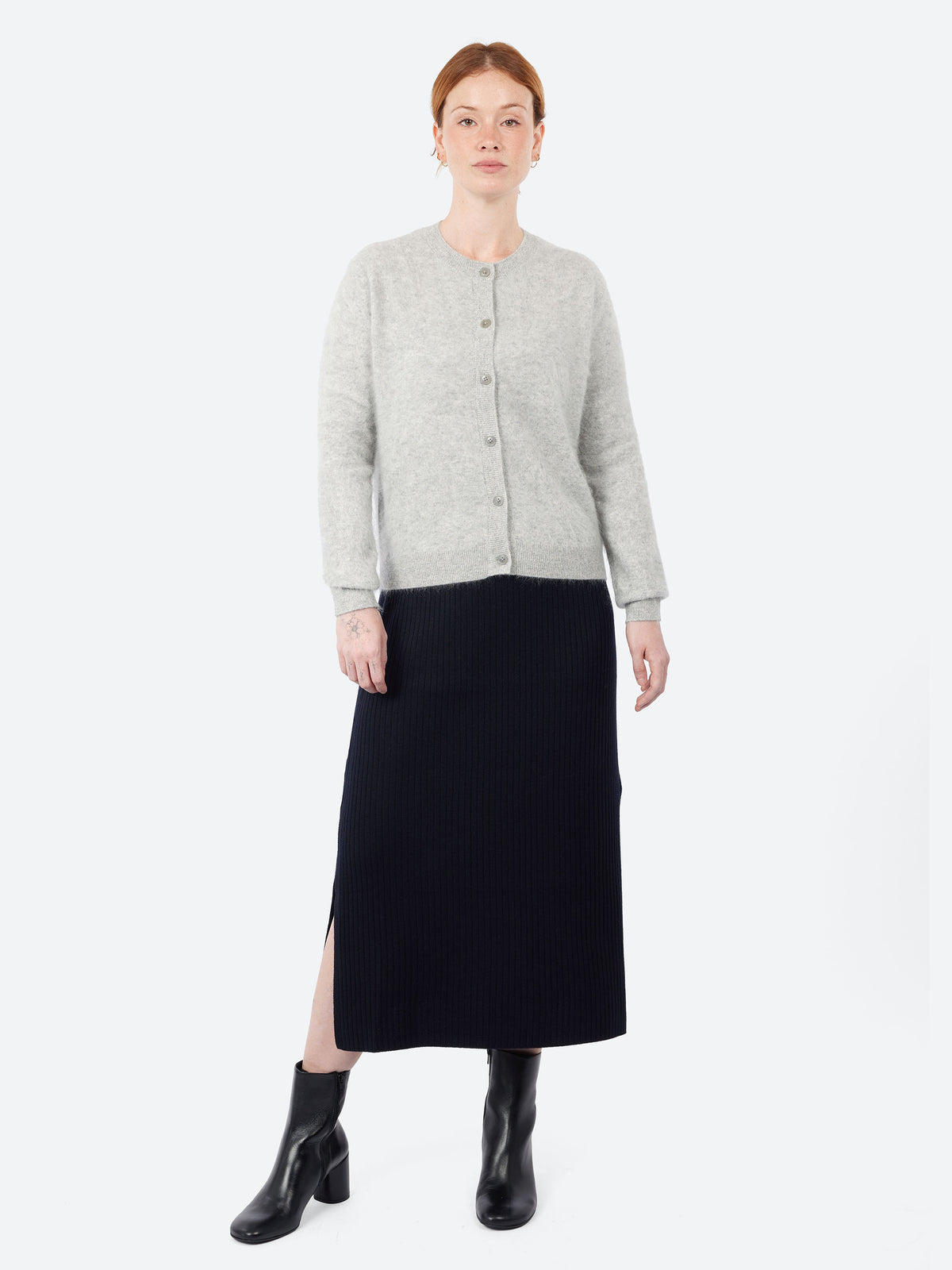 Brushed Crew Cardigan
