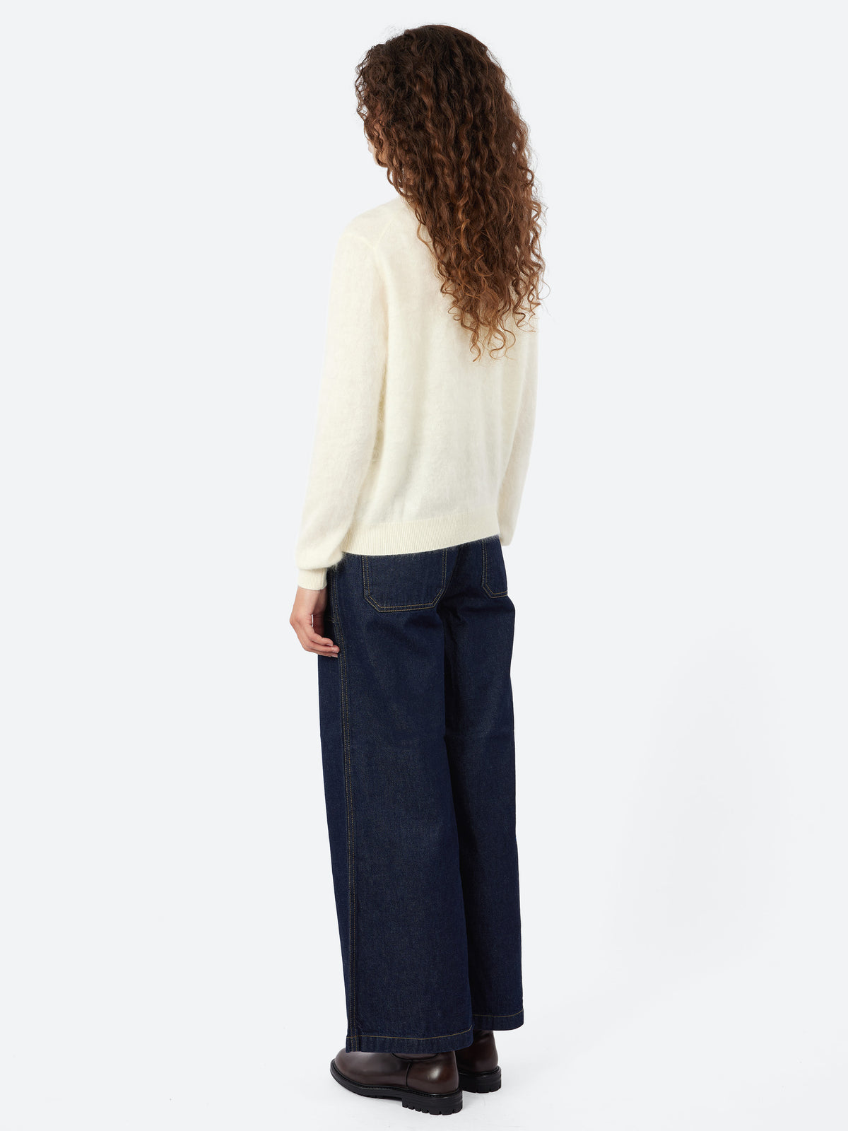 Brushed Crew Cardigan