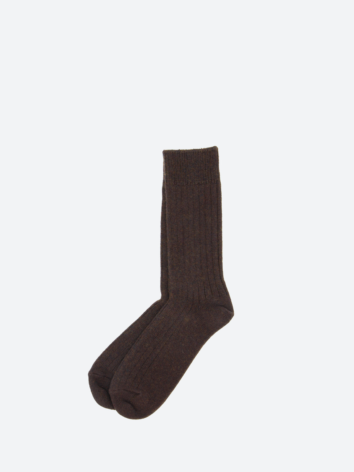 Cotton Wool Ribbed Crew Socks