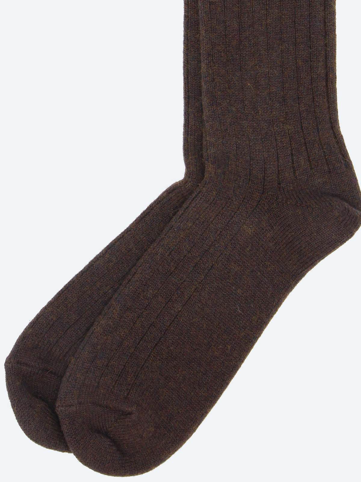 Cotton Wool Ribbed Crew Socks