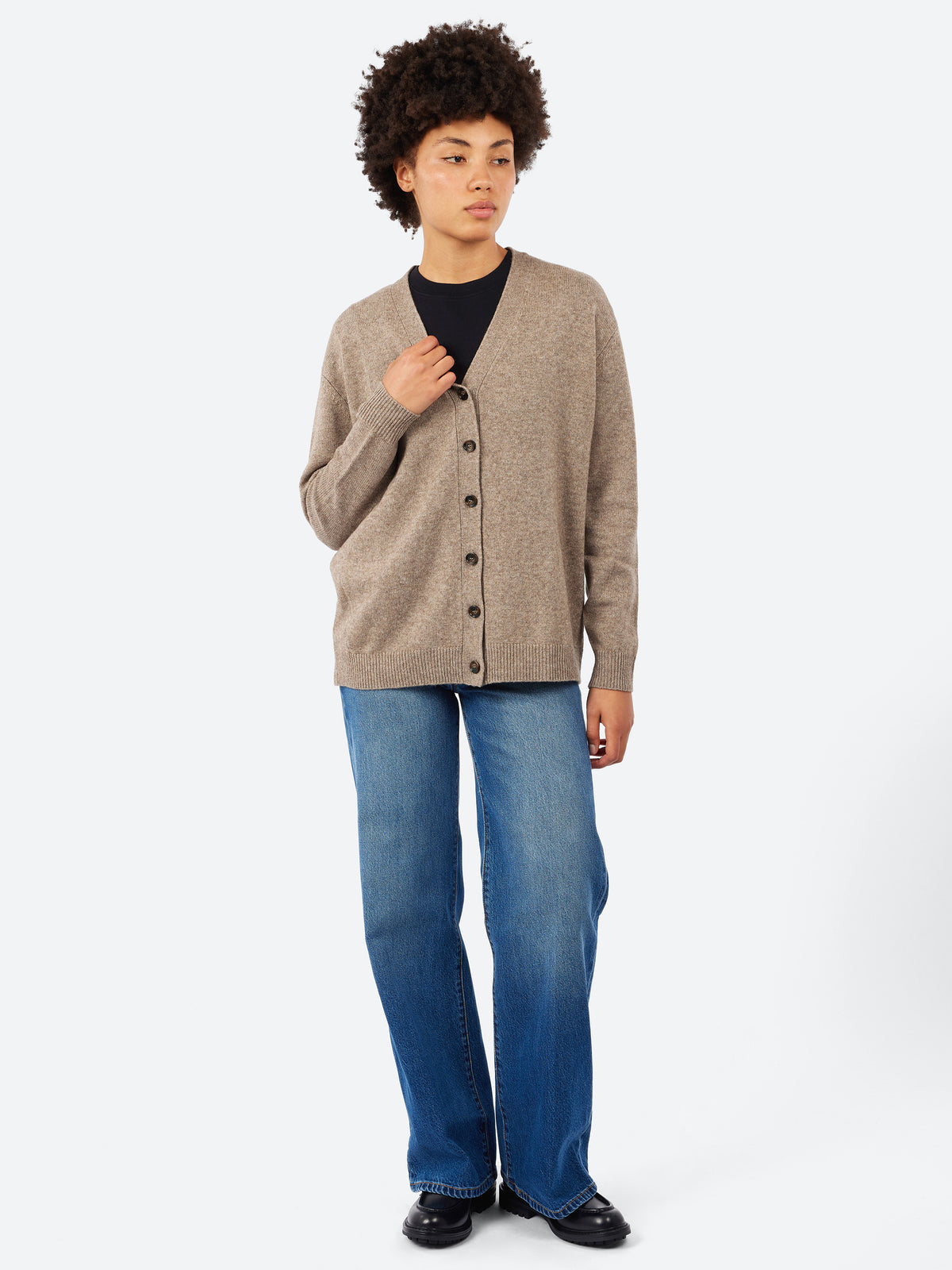 Wool, Cashmere and Yak Cardigan