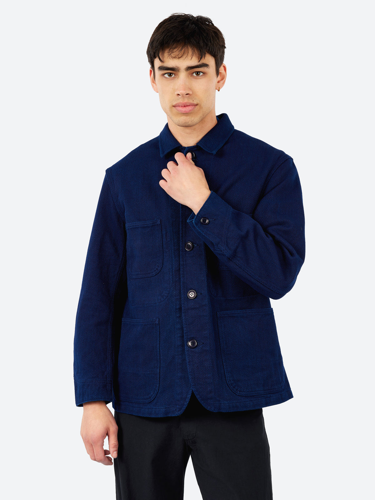 Woven Pure Sashiko Coverall