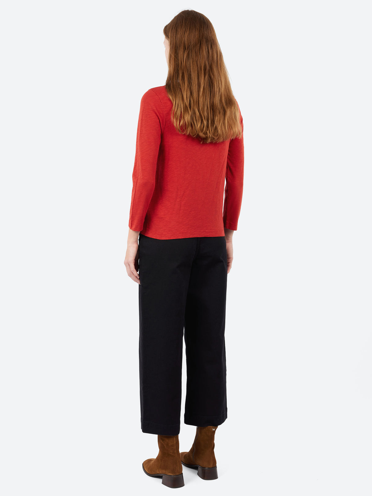 Lia Garment Dyed Boat Neck Tee