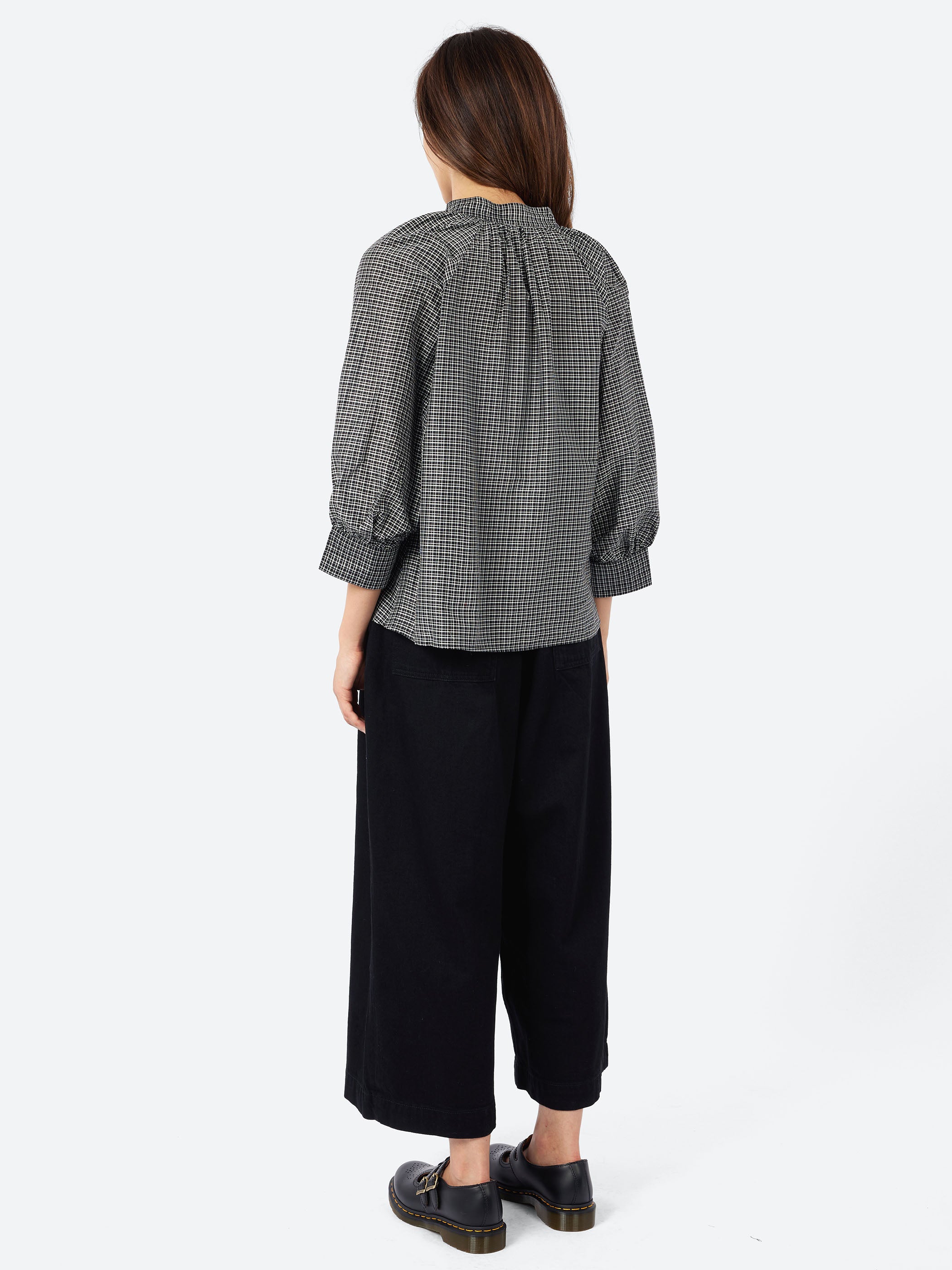 Catrin Cotton Silk Check Shirt