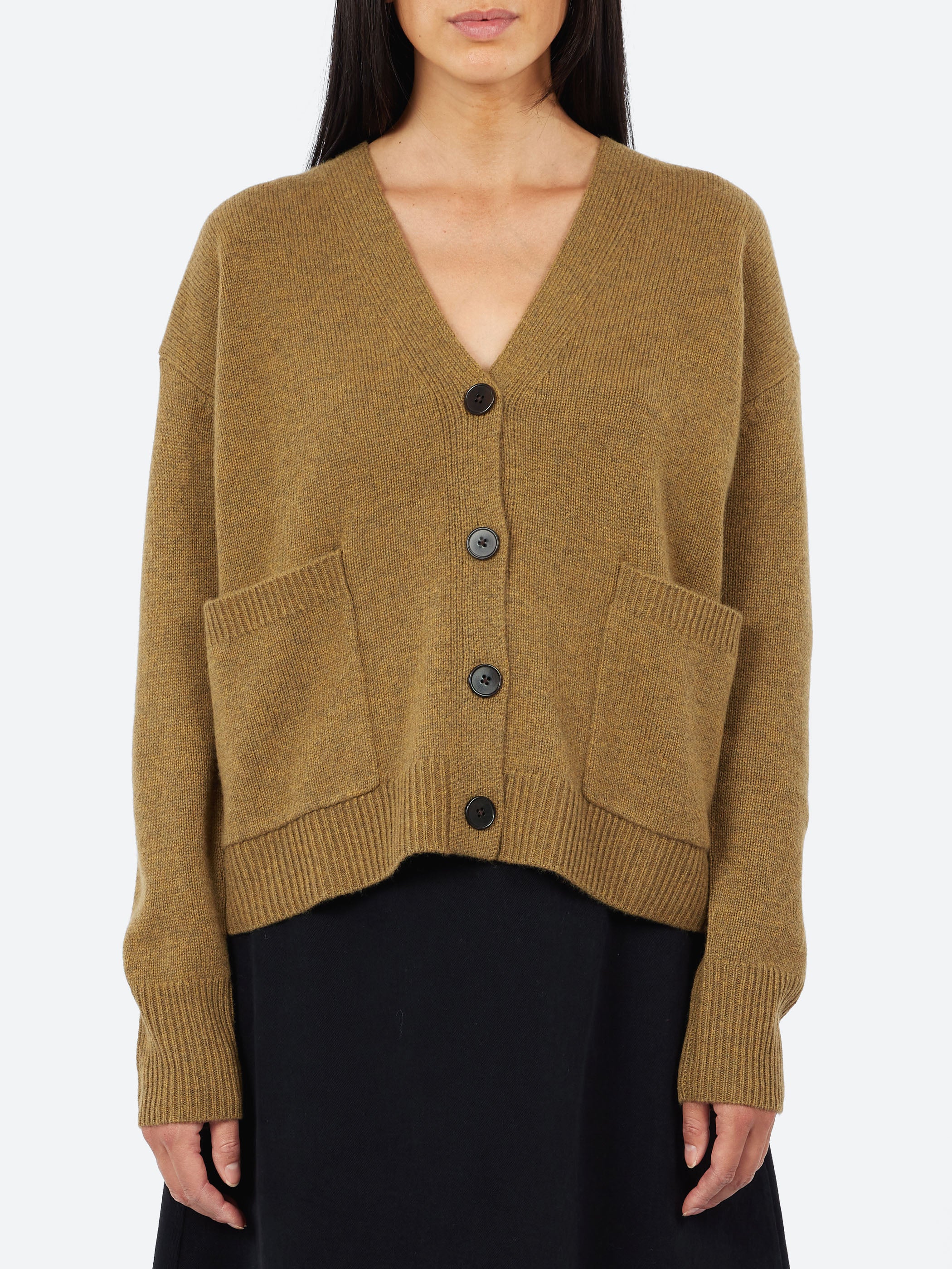 Ffion Wool Cashmere Boxy Cardigan
