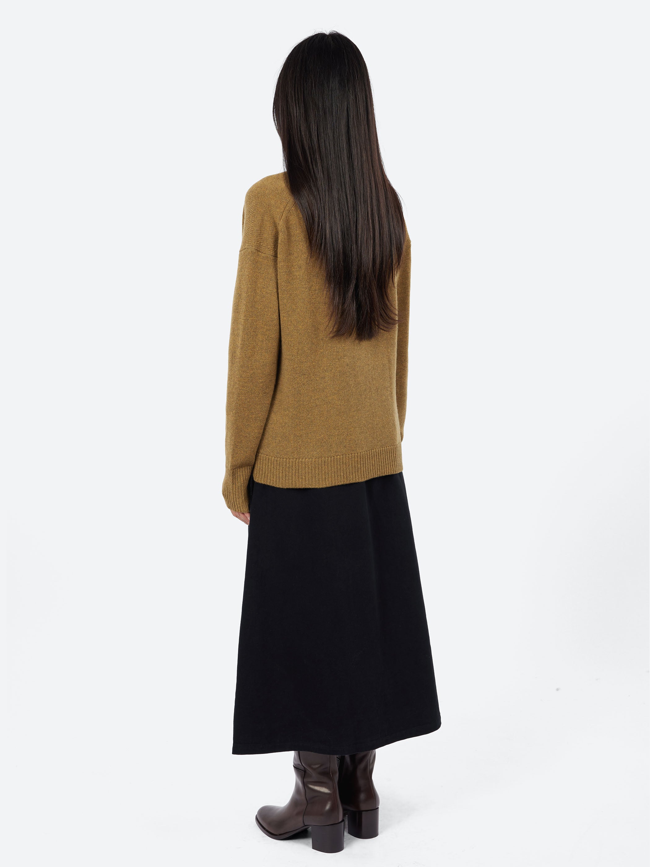 Ffion Wool Cashmere Boxy Cardigan