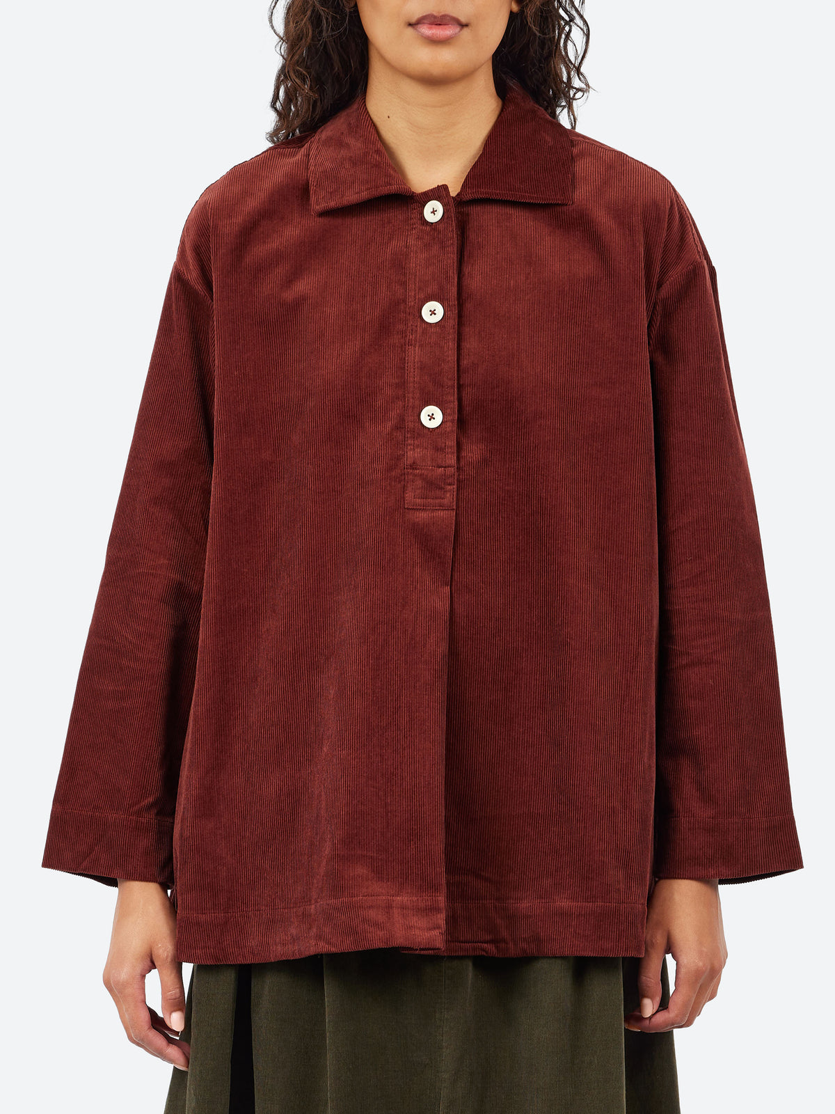 Cord Smock Top
