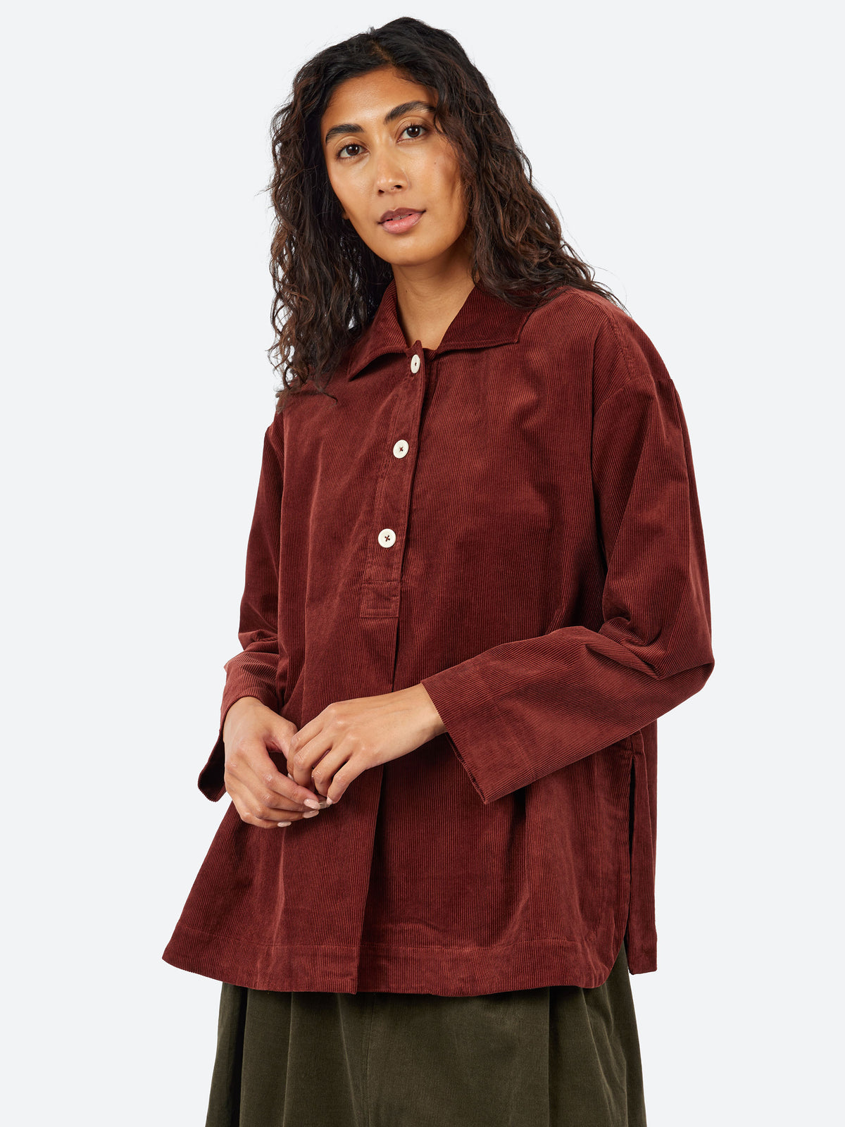 Cord Smock Top