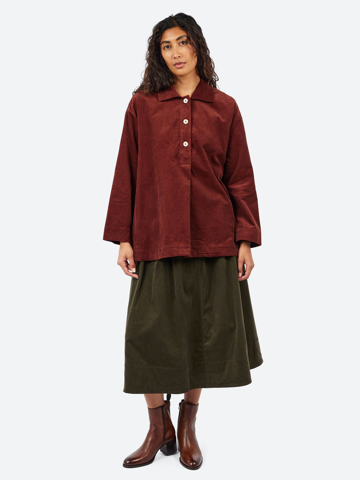 Cord Smock Top