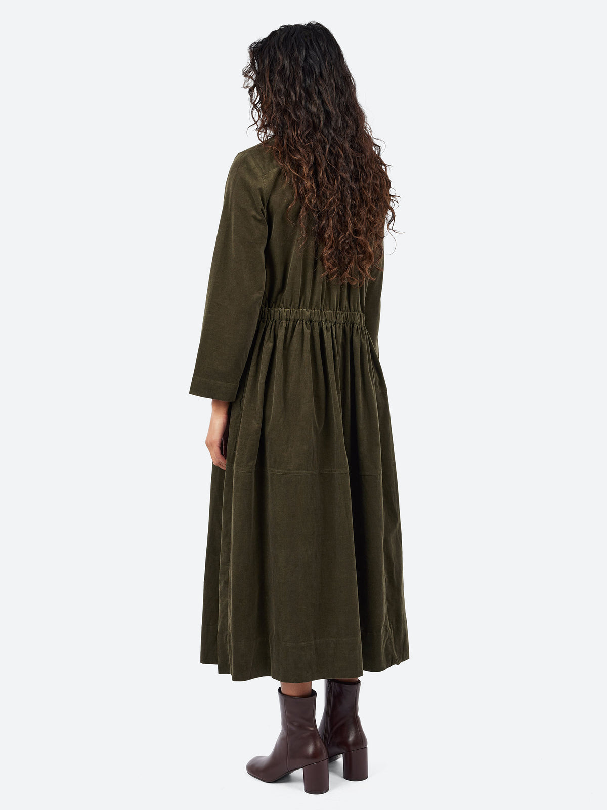 Cotton Needlecord Shirt Dress