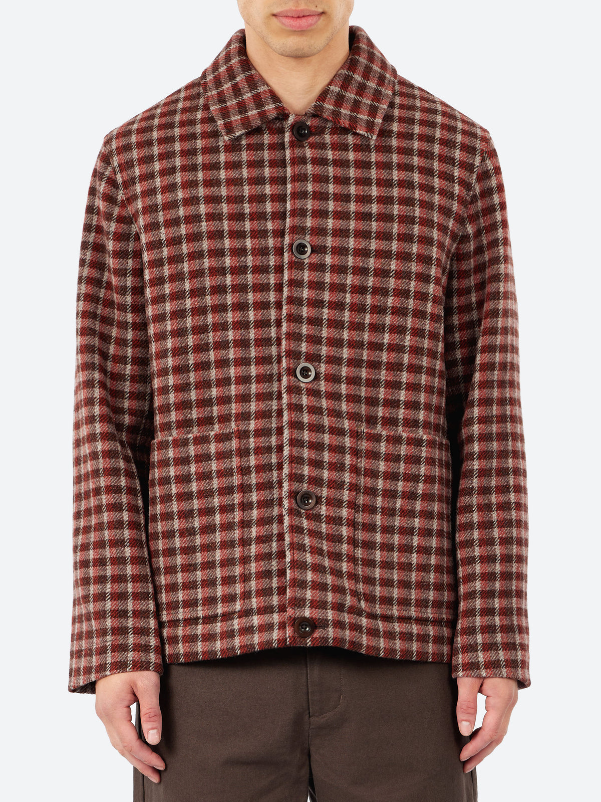 Wool Check Chore Jacket
