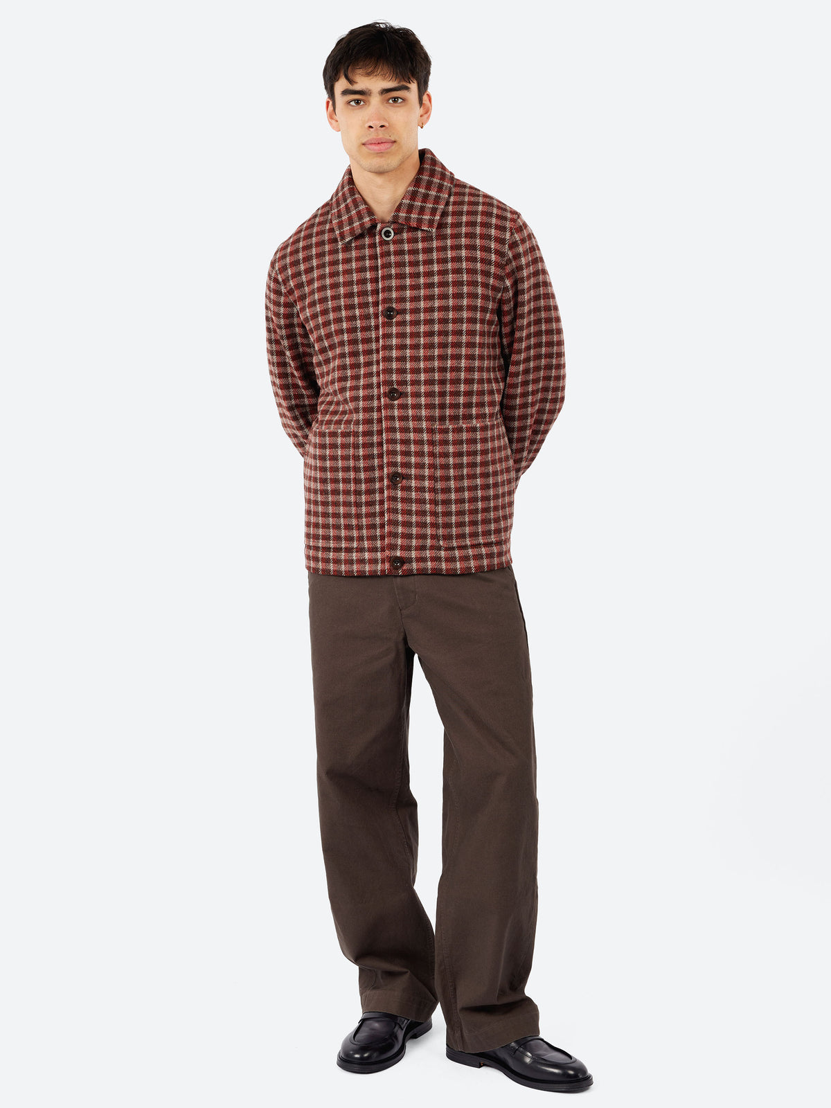 Wool Check Chore Jacket