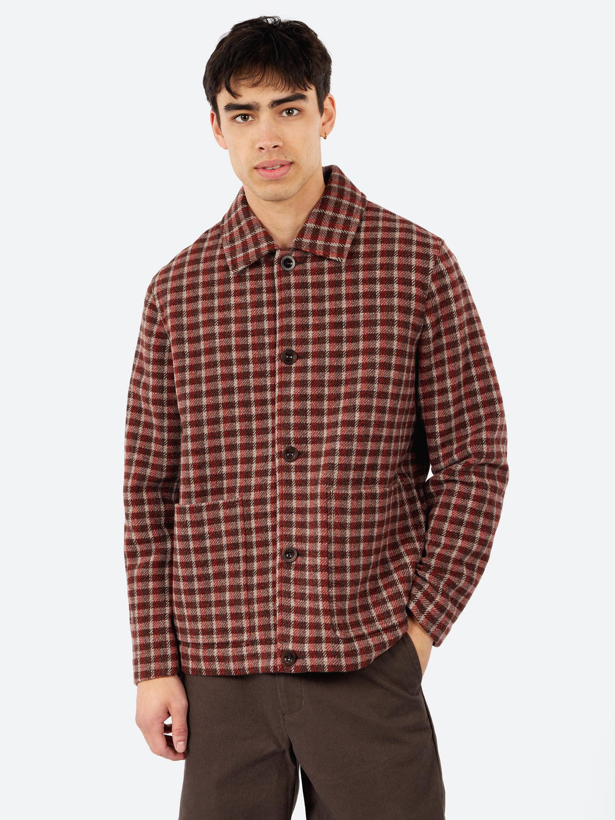 Wool Check Chore Jacket