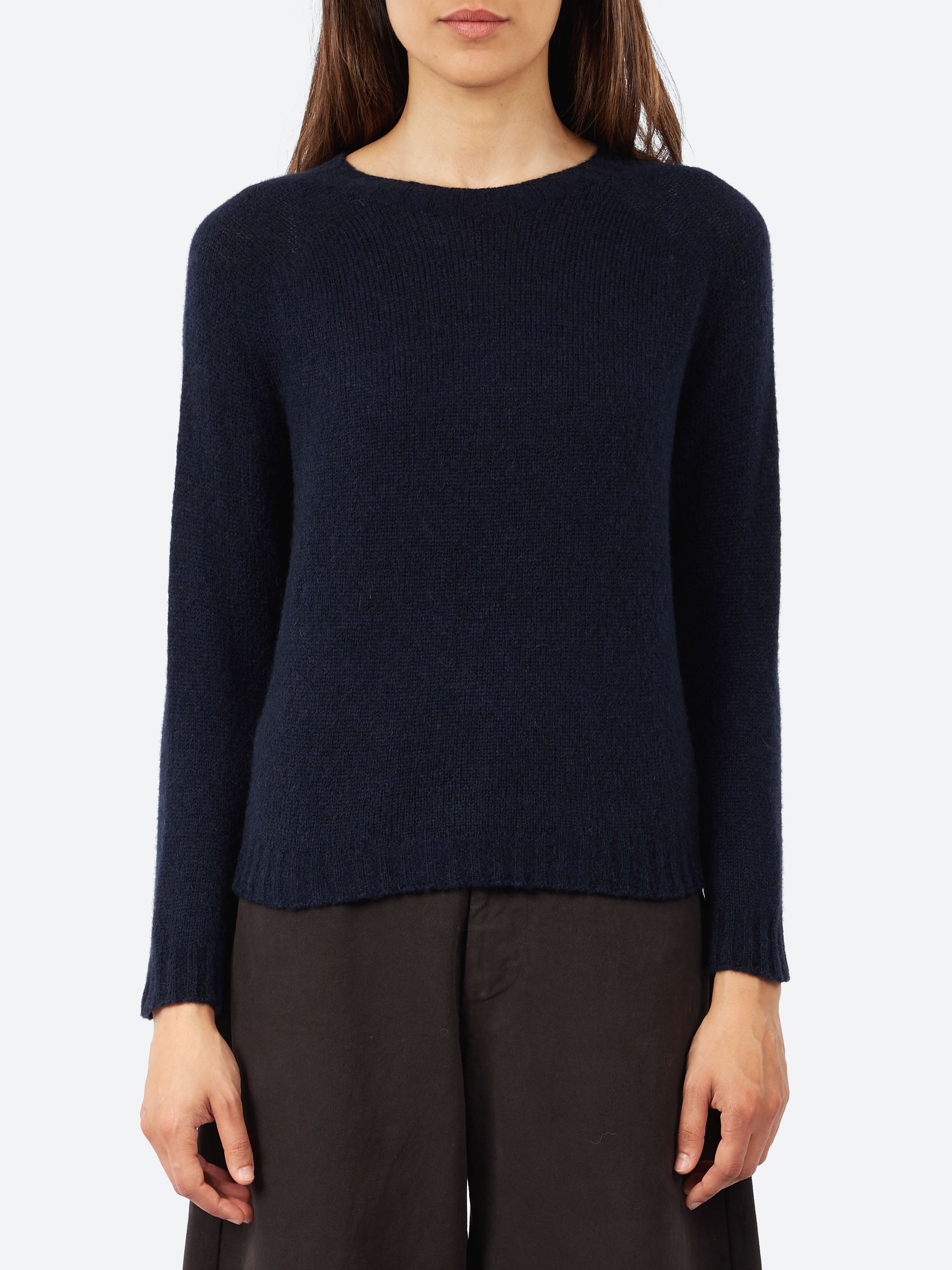 Three-Quarter Sleeve Wool and Camel Sweater