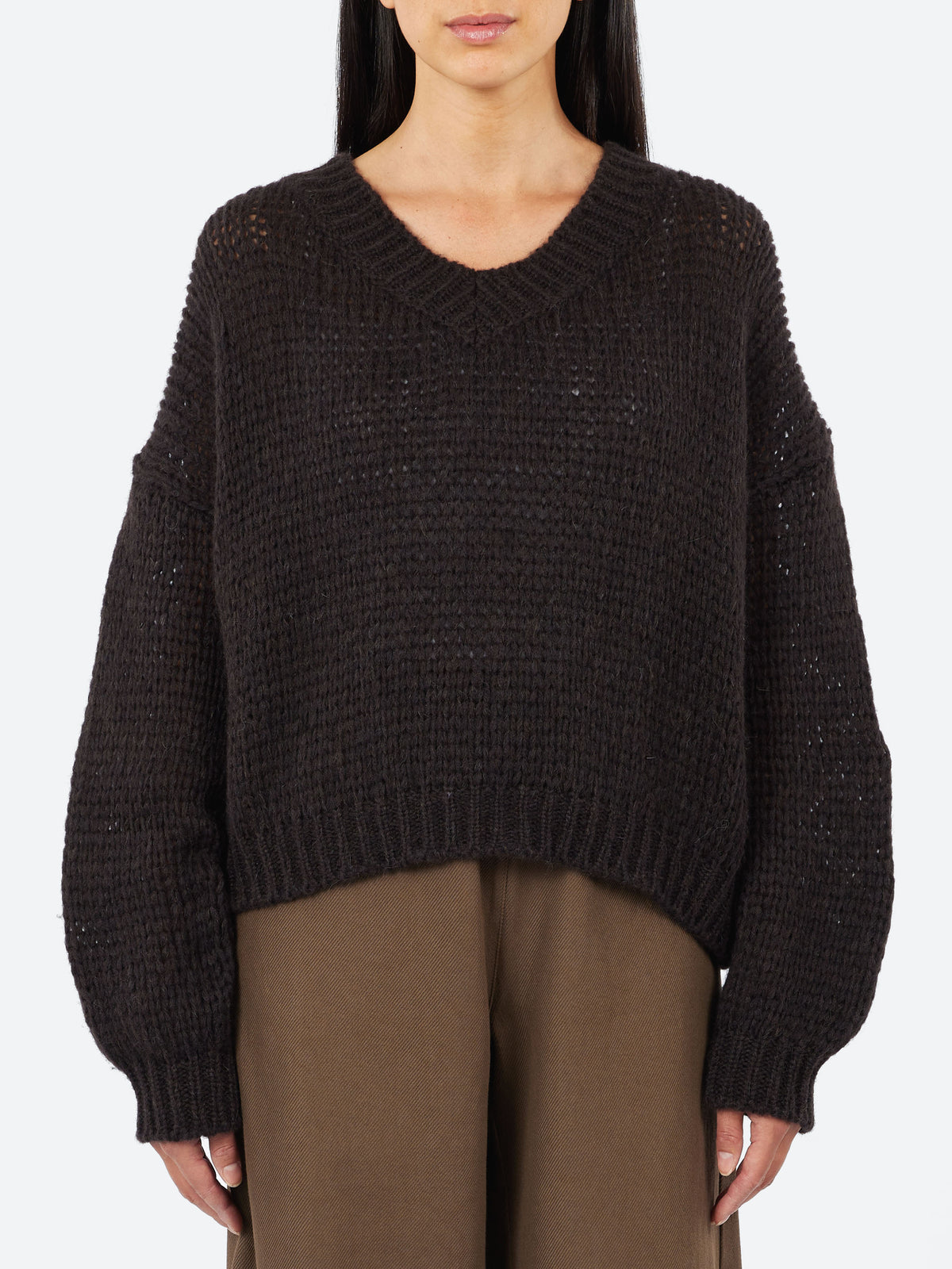 Alpaca V-Neck Sweater