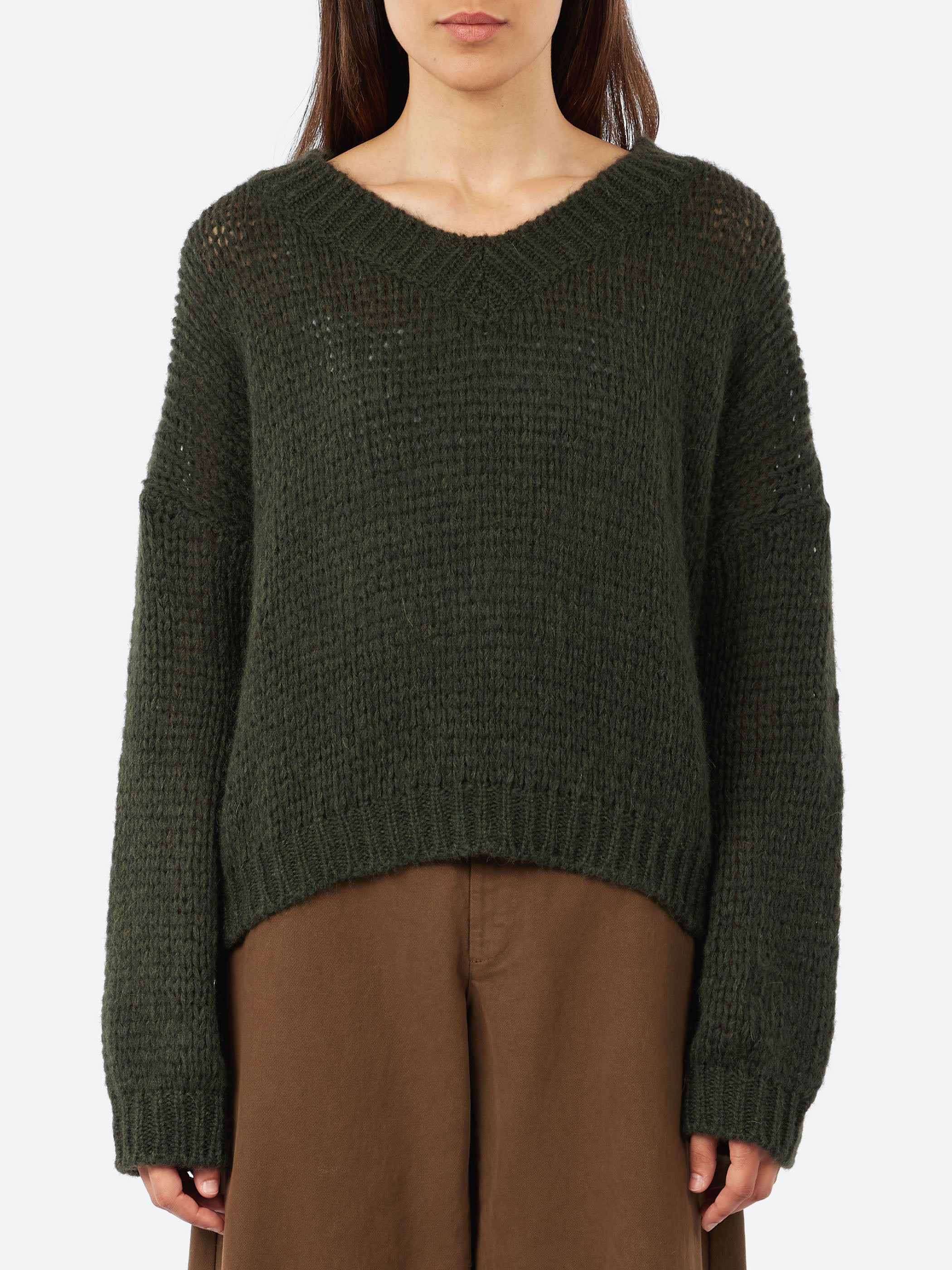 Alpaca V-Neck Sweater