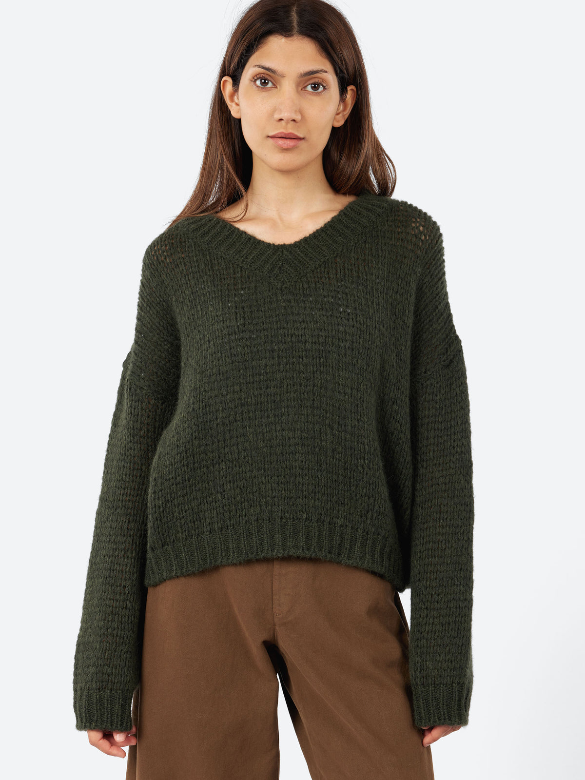 Alpaca V-Neck Sweater