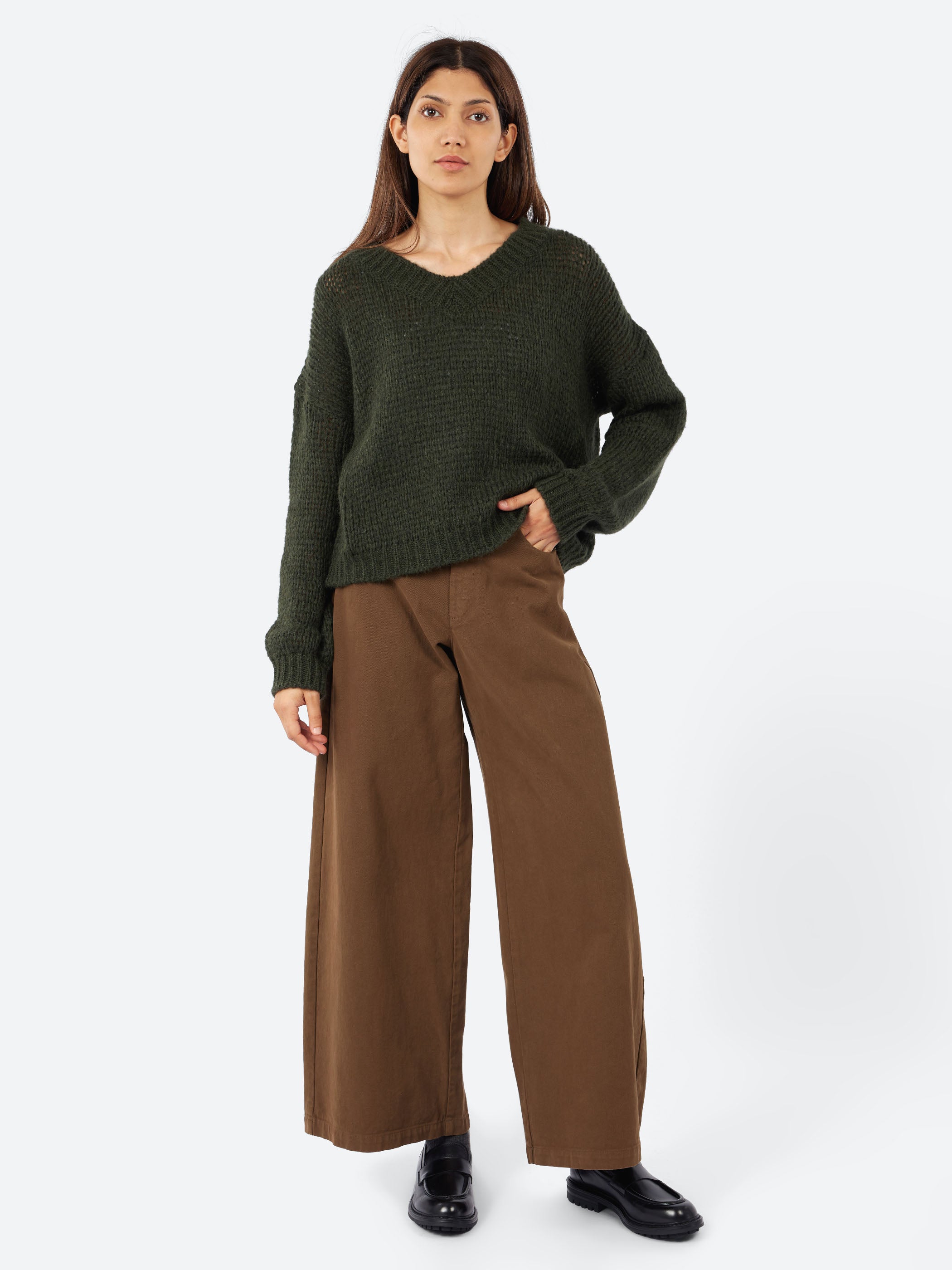 Alpaca V-Neck Sweater