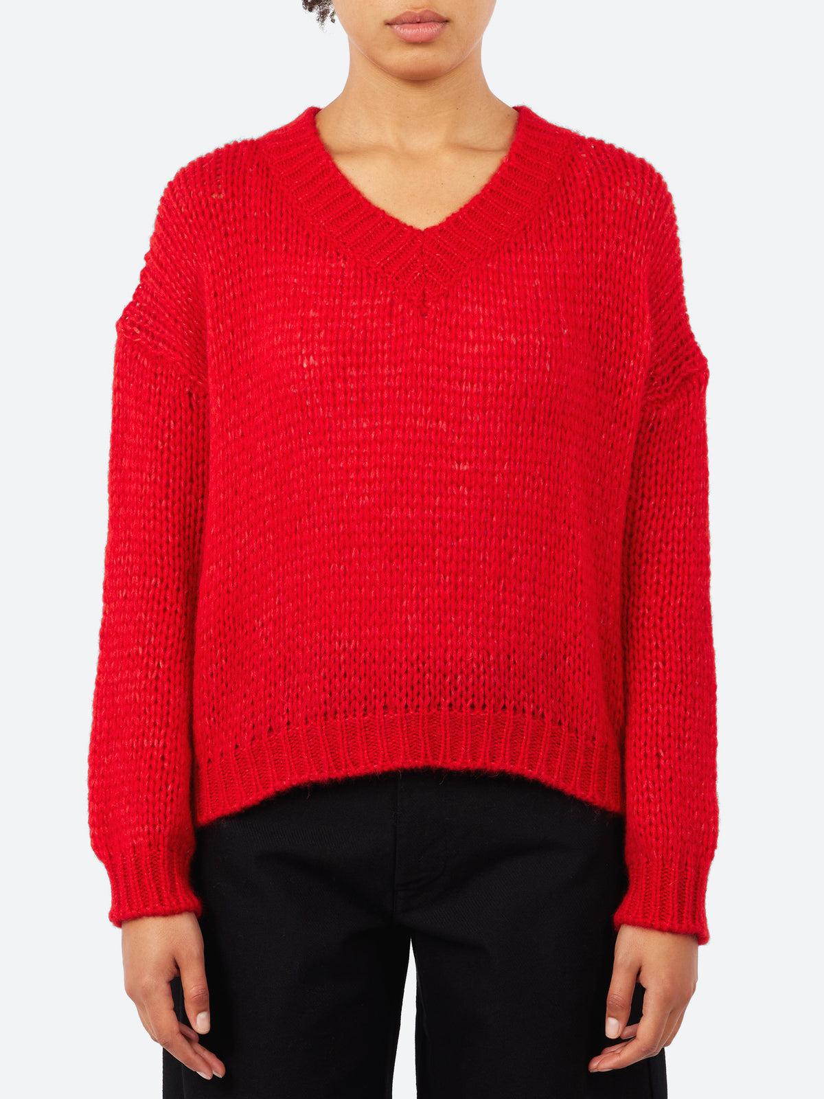 Alpaca V-Neck Sweater