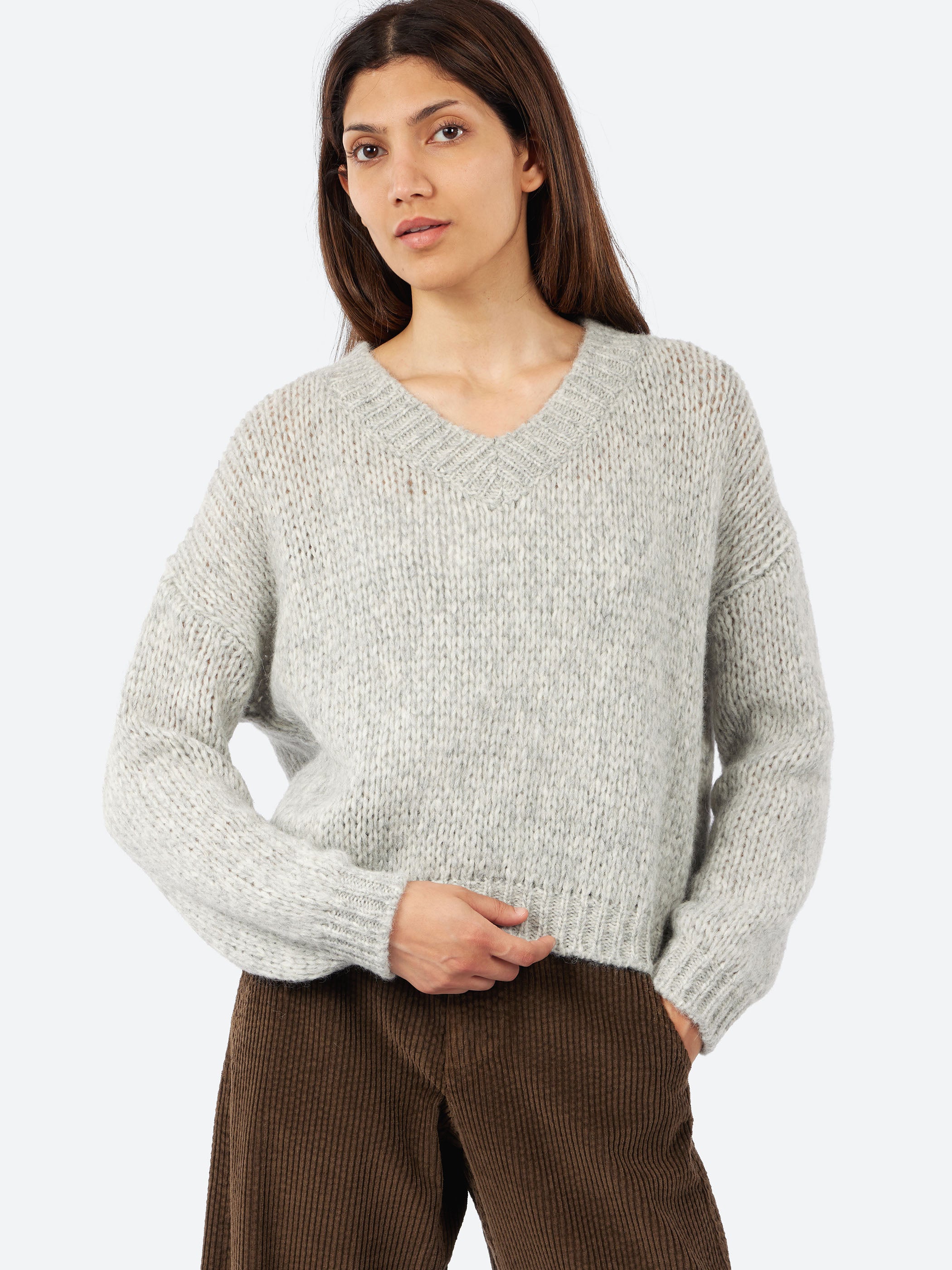 Alpaca V-Neck Sweater