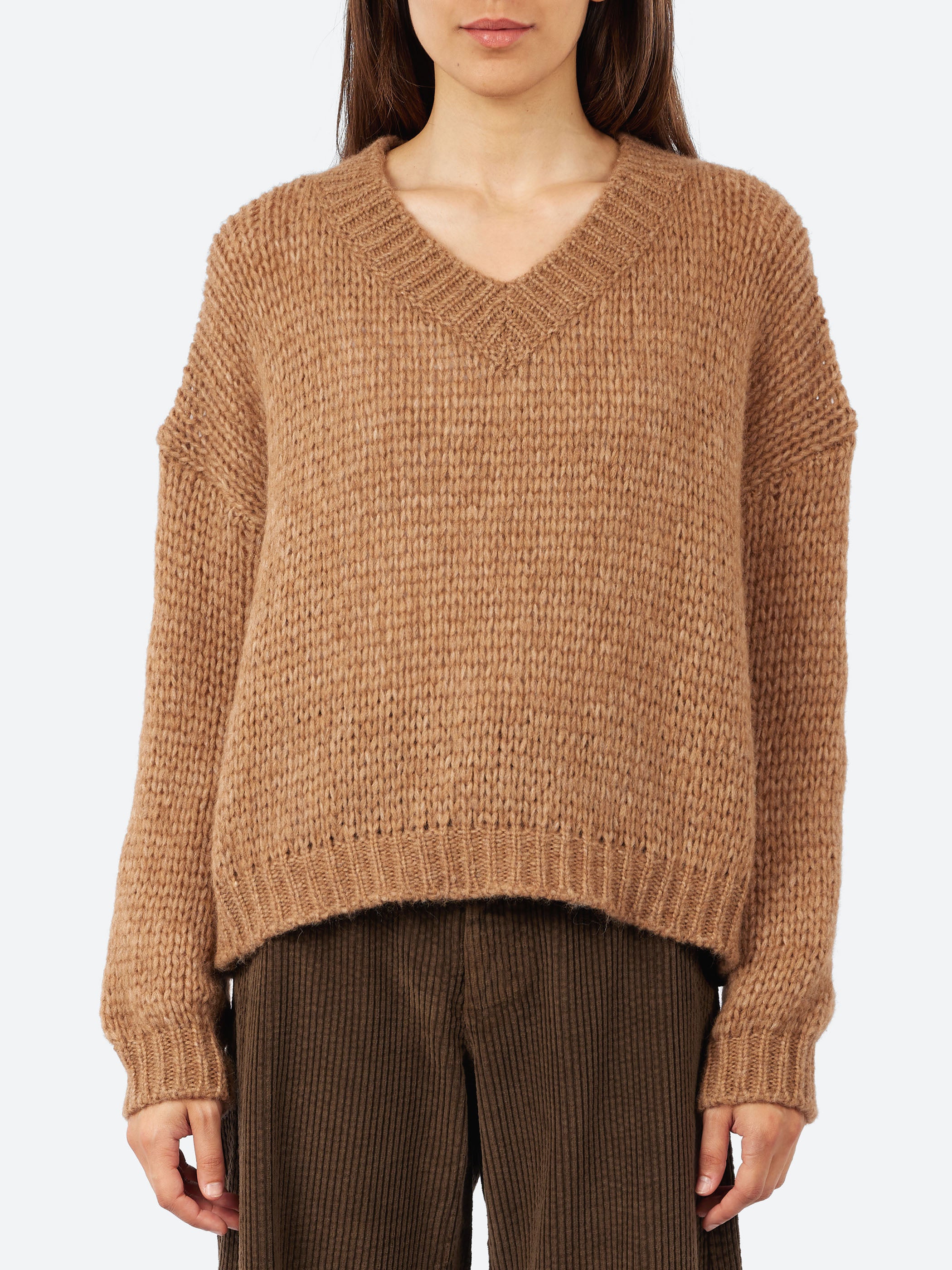 Alpaca V-Neck Sweater