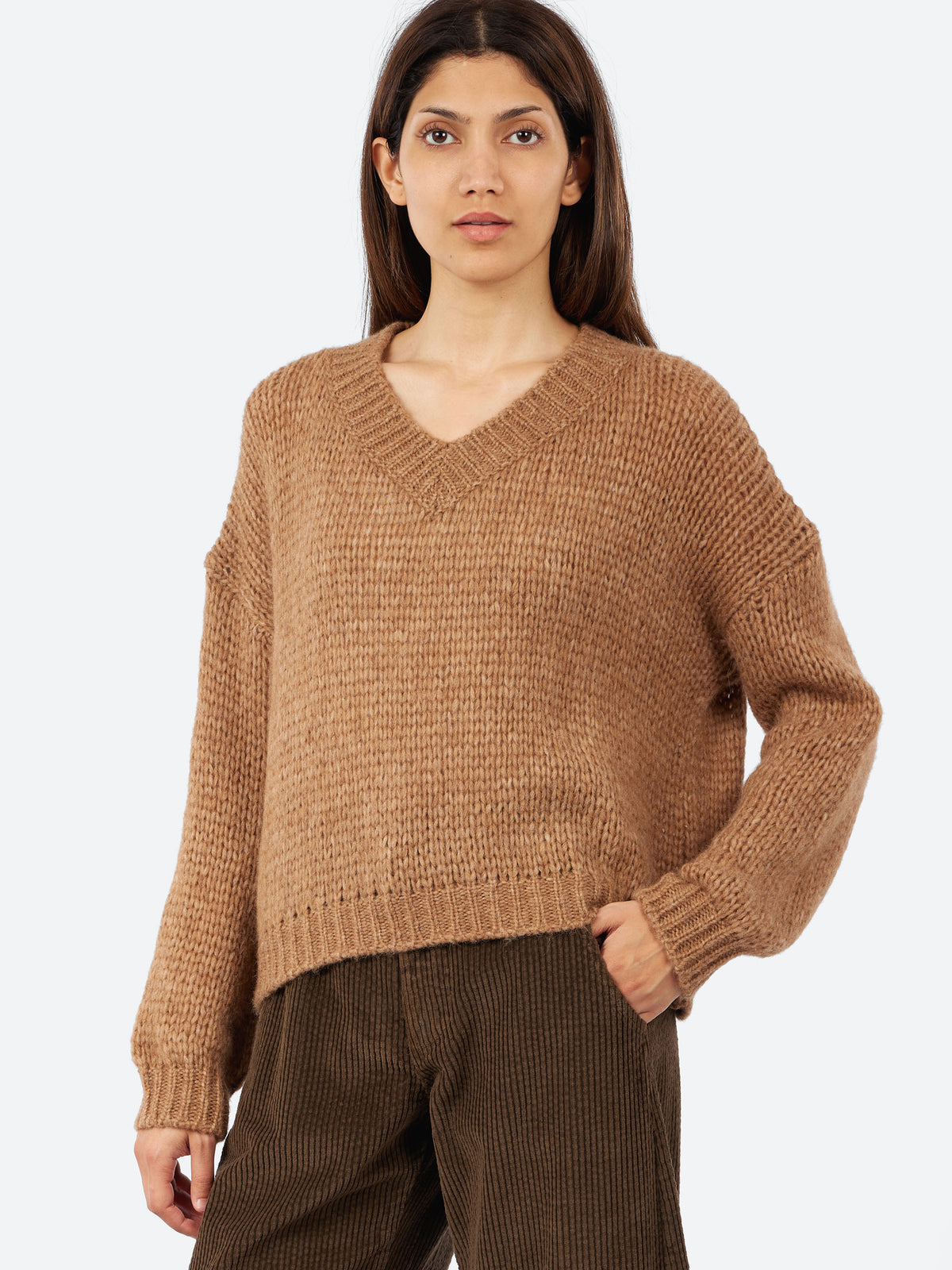 Alpaca V-Neck Sweater