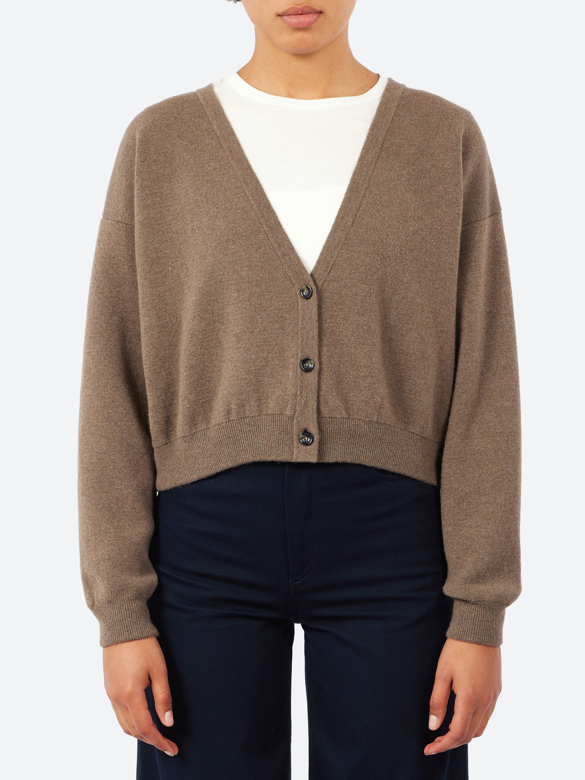 Boxy Merino Wool Cardigan