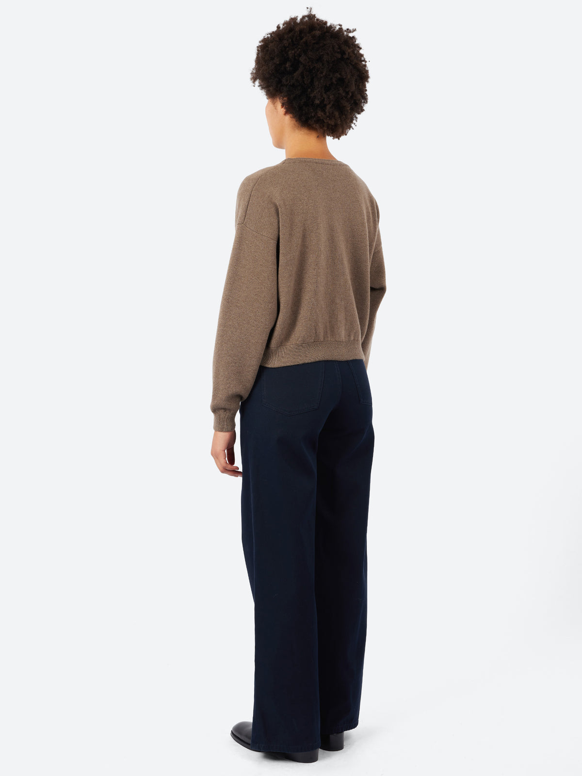 Boxy Merino Wool Cardigan