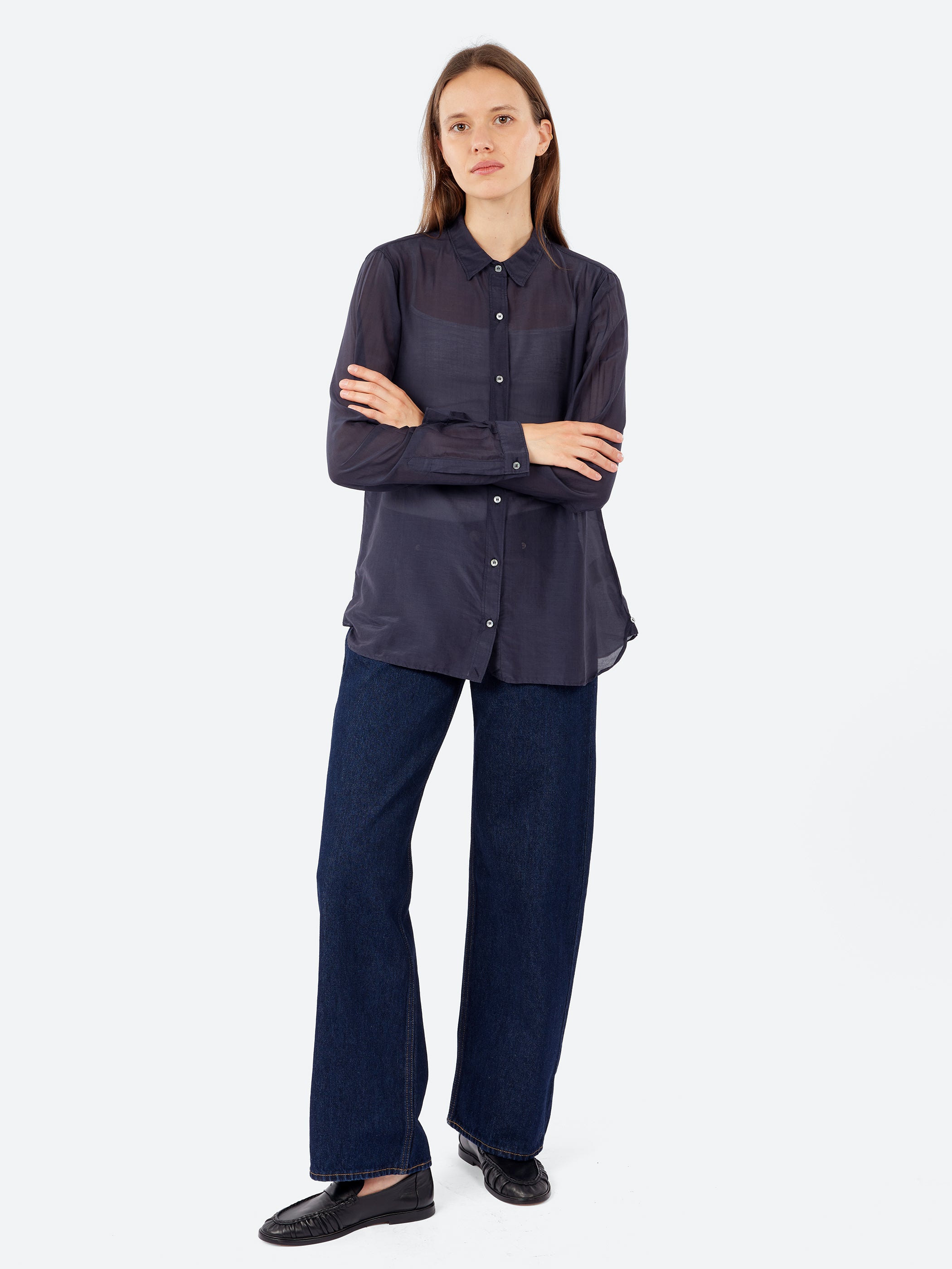Side-Buttoned Shirt