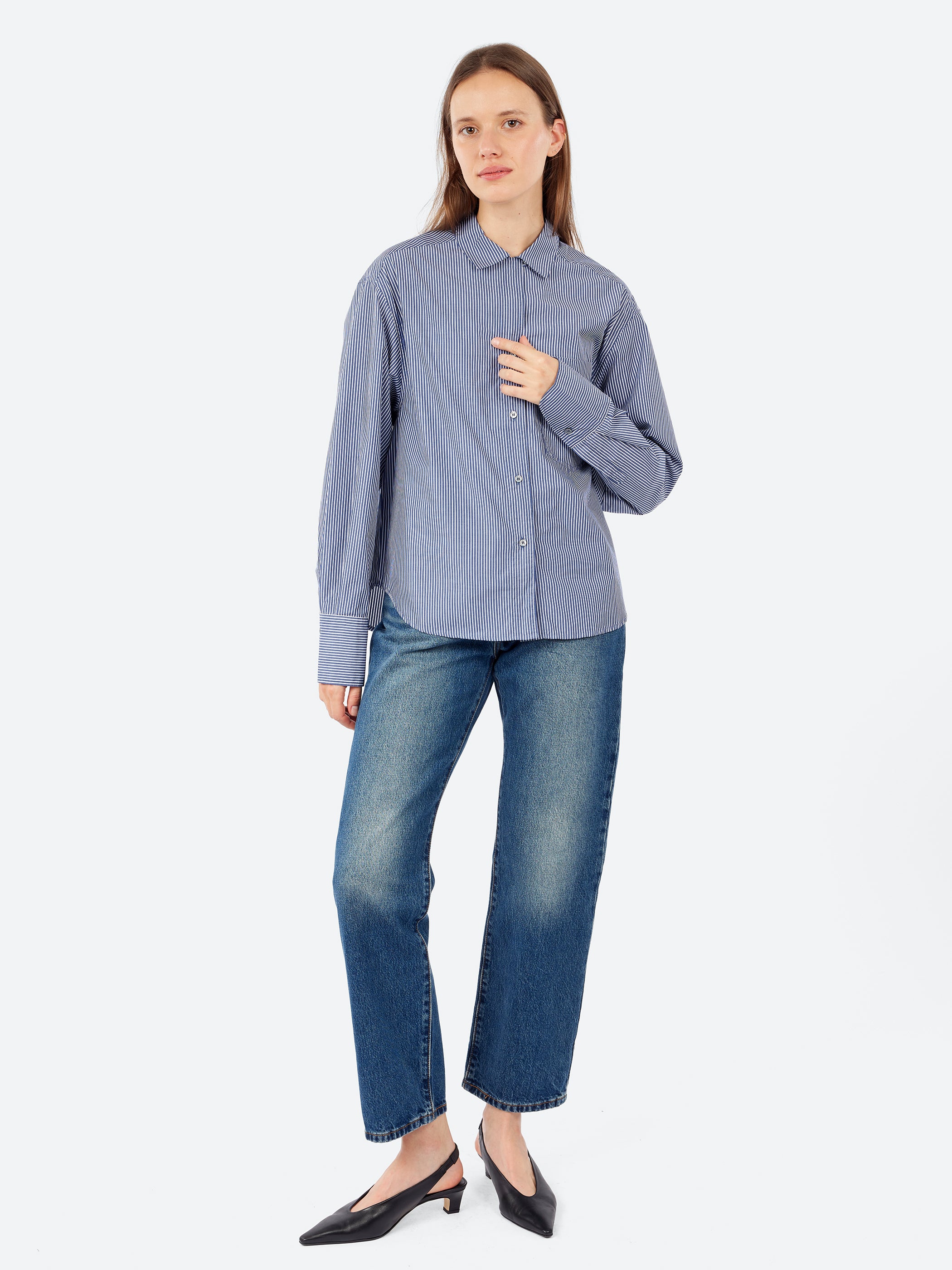 Stripe Poplin Shirt