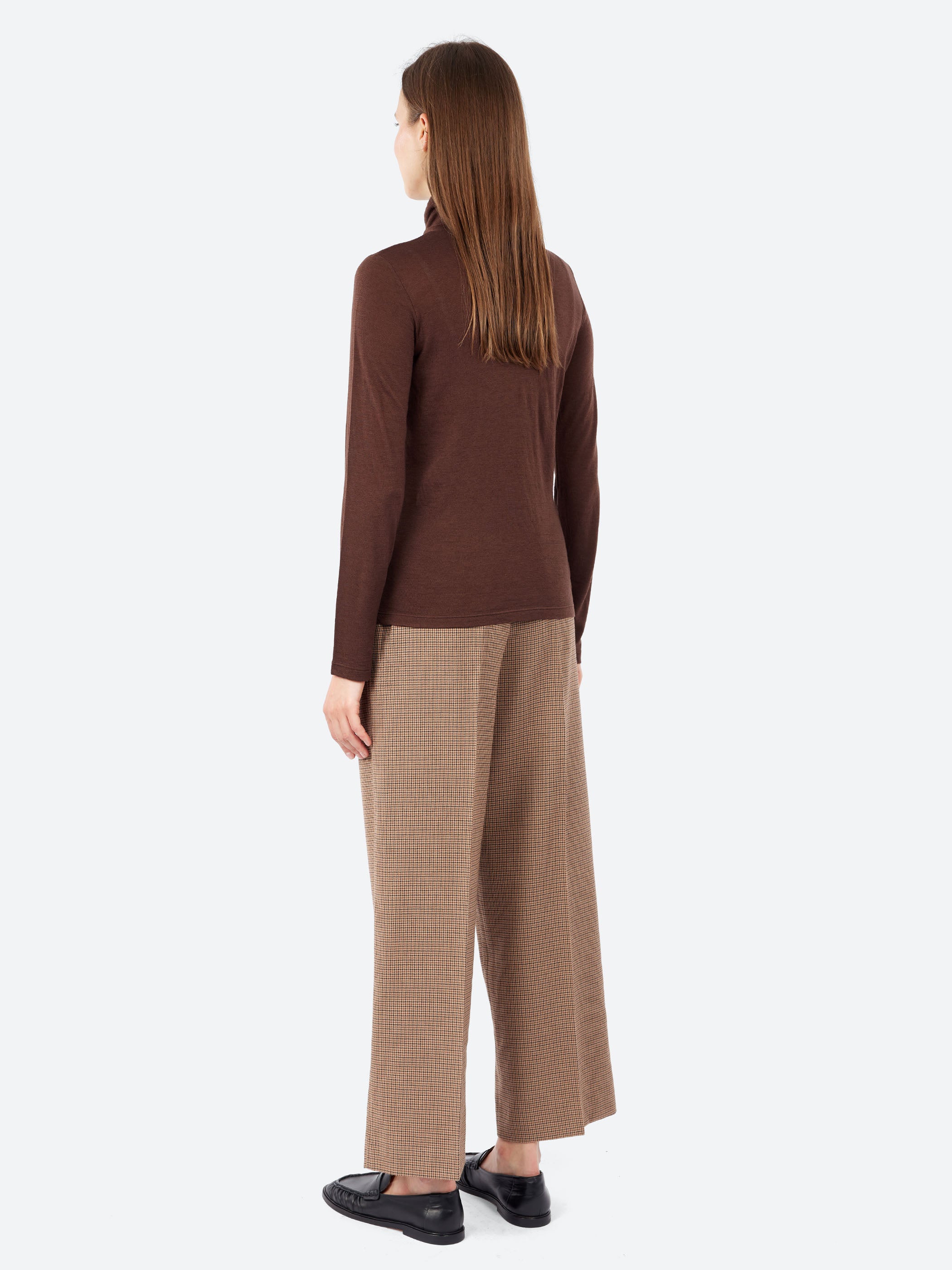 Wool Jersey Turtleneck
