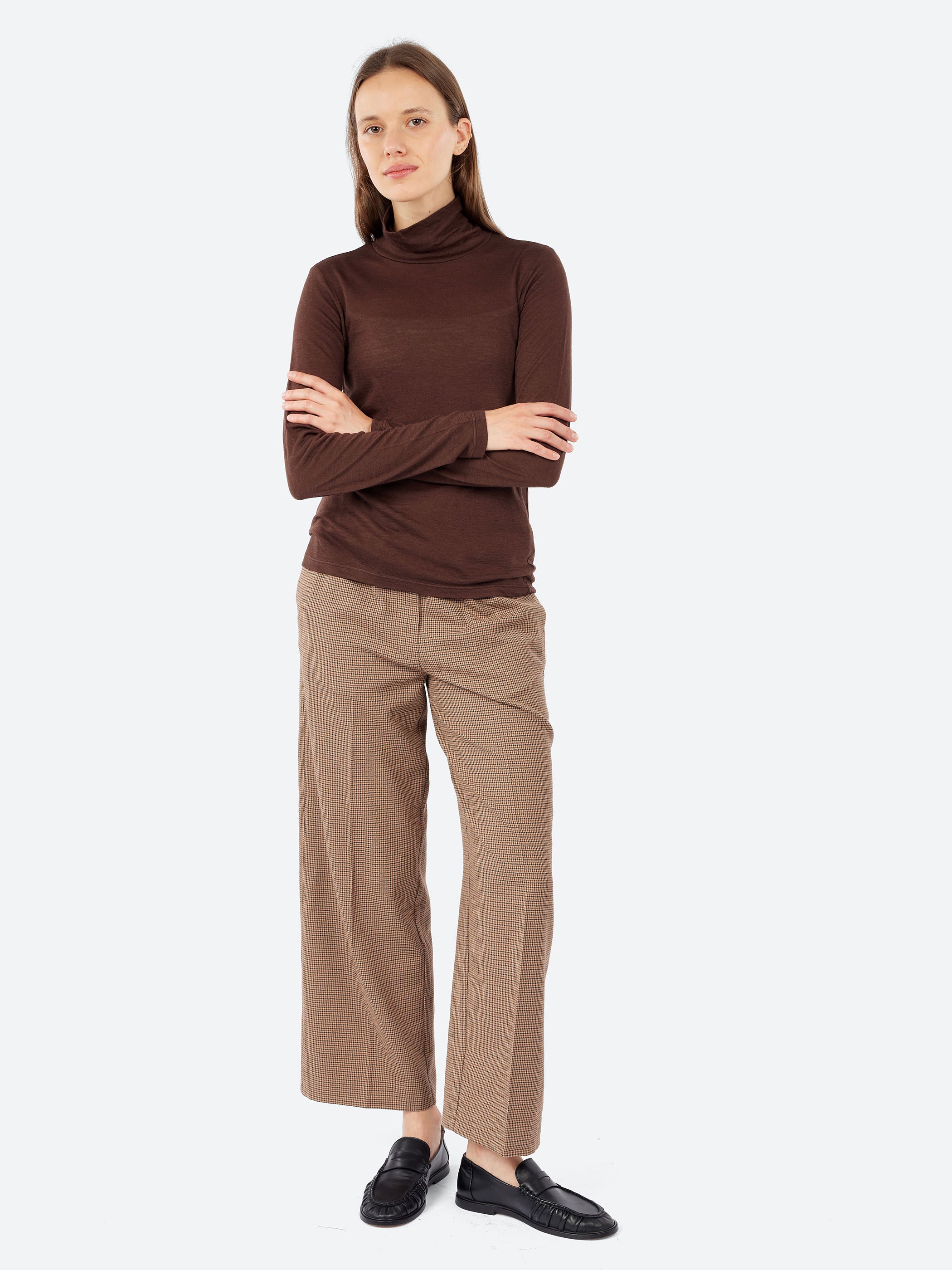 Wool Jersey Turtleneck